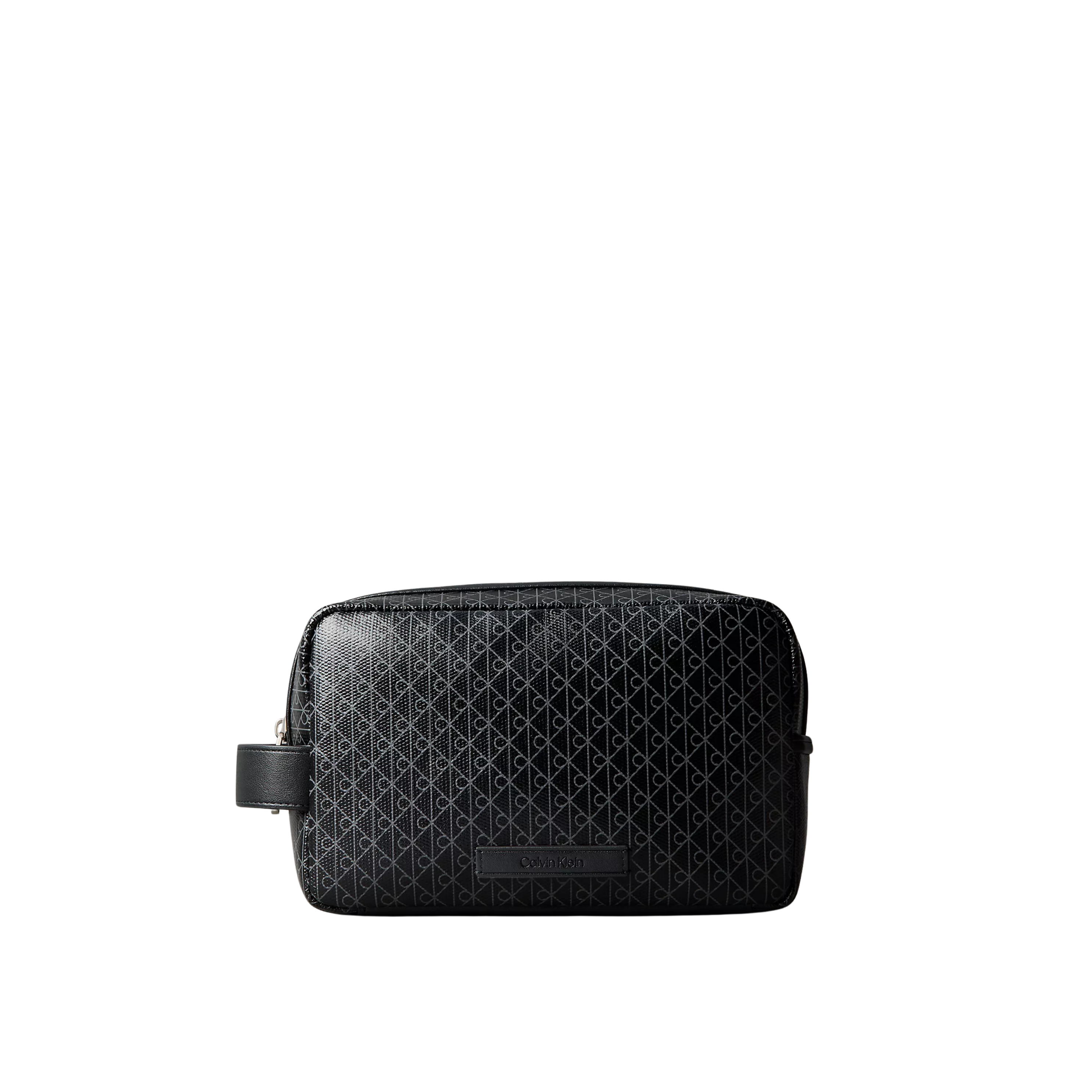 Calvin Klein Men Allover Emblem Logo Pouch - Black