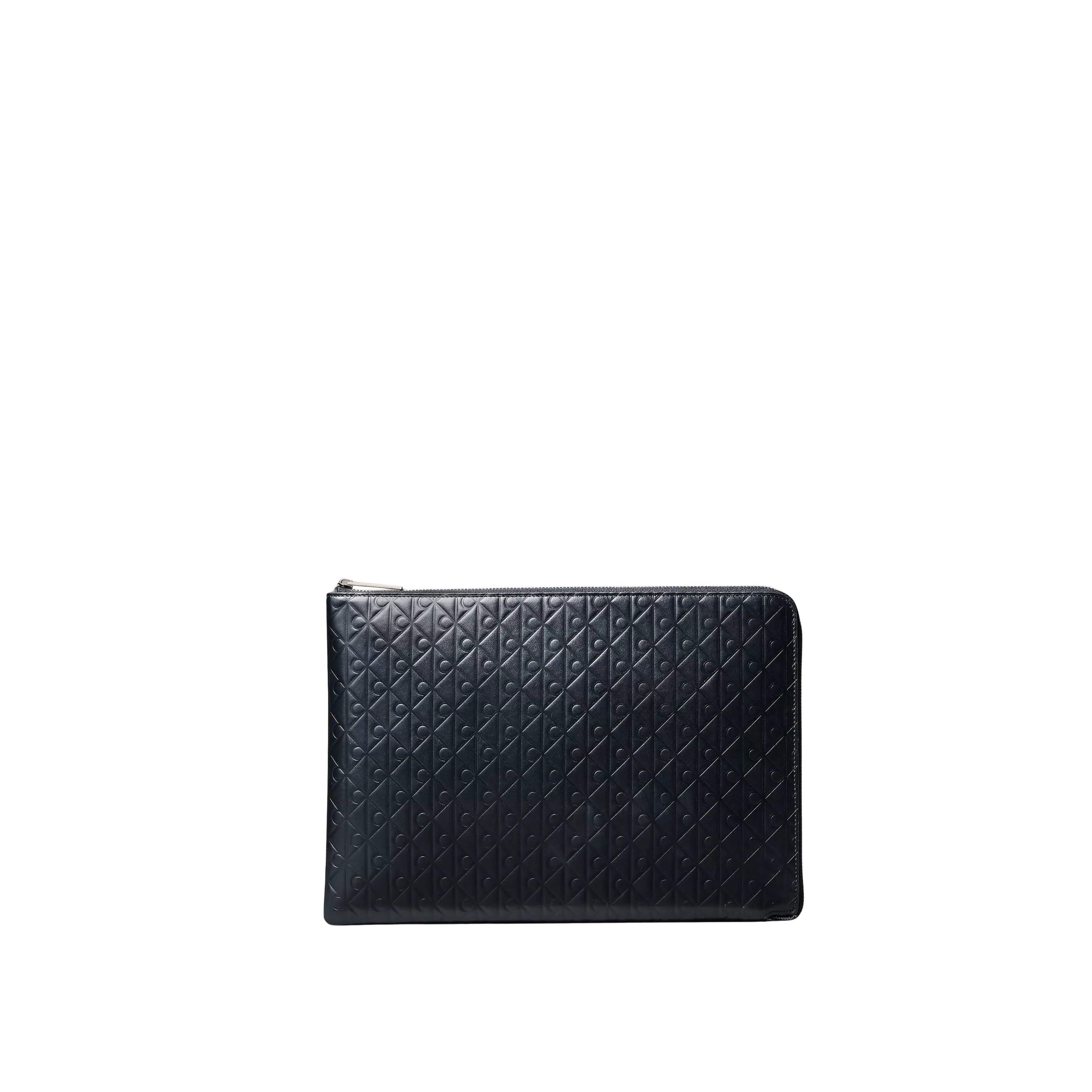 Calvin Klein Men Allover Emblem Logo Zip Pouch - Black