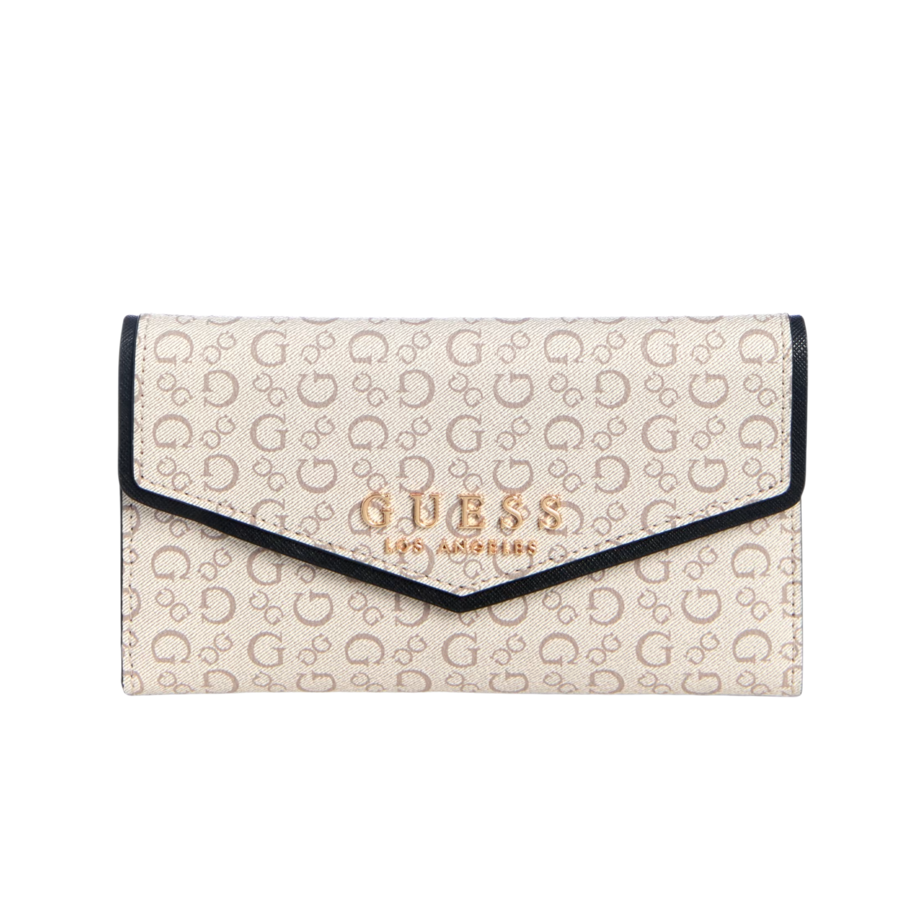 GUESS Women Kiran Logo Slim Clutch Wallet - Neutral