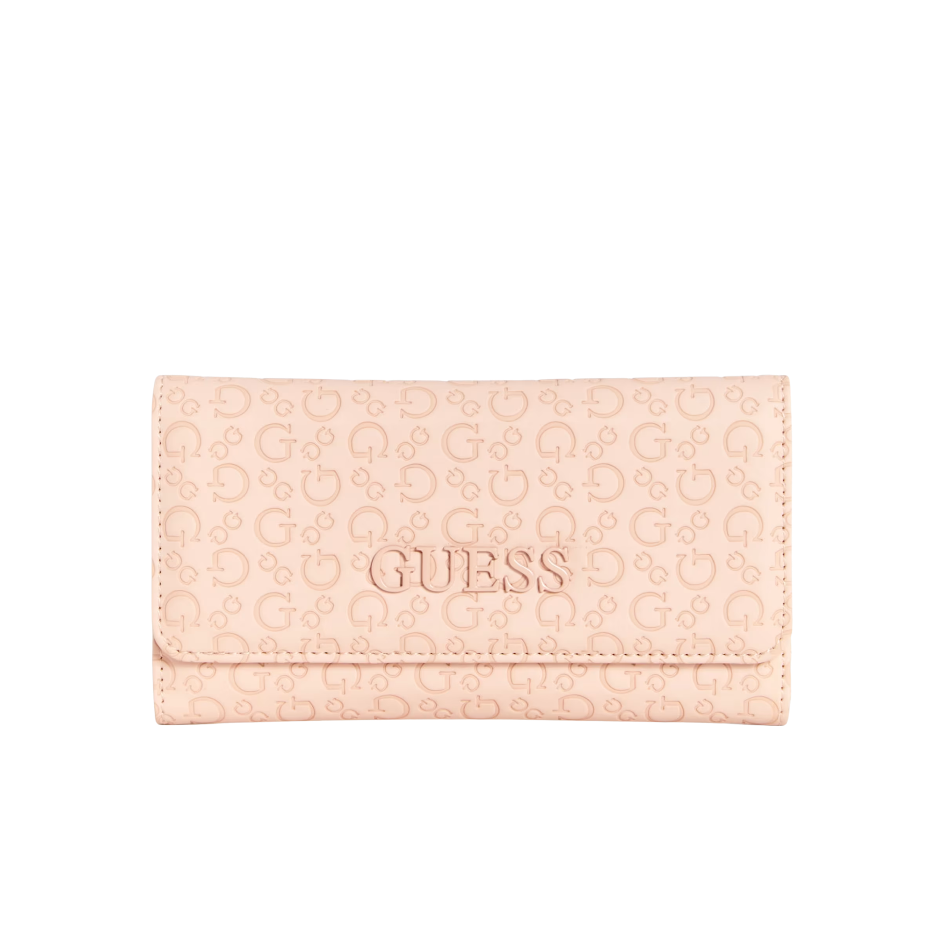 GUESS Women Bowie Debossed Logo Slim Clutch Wallet - Gold