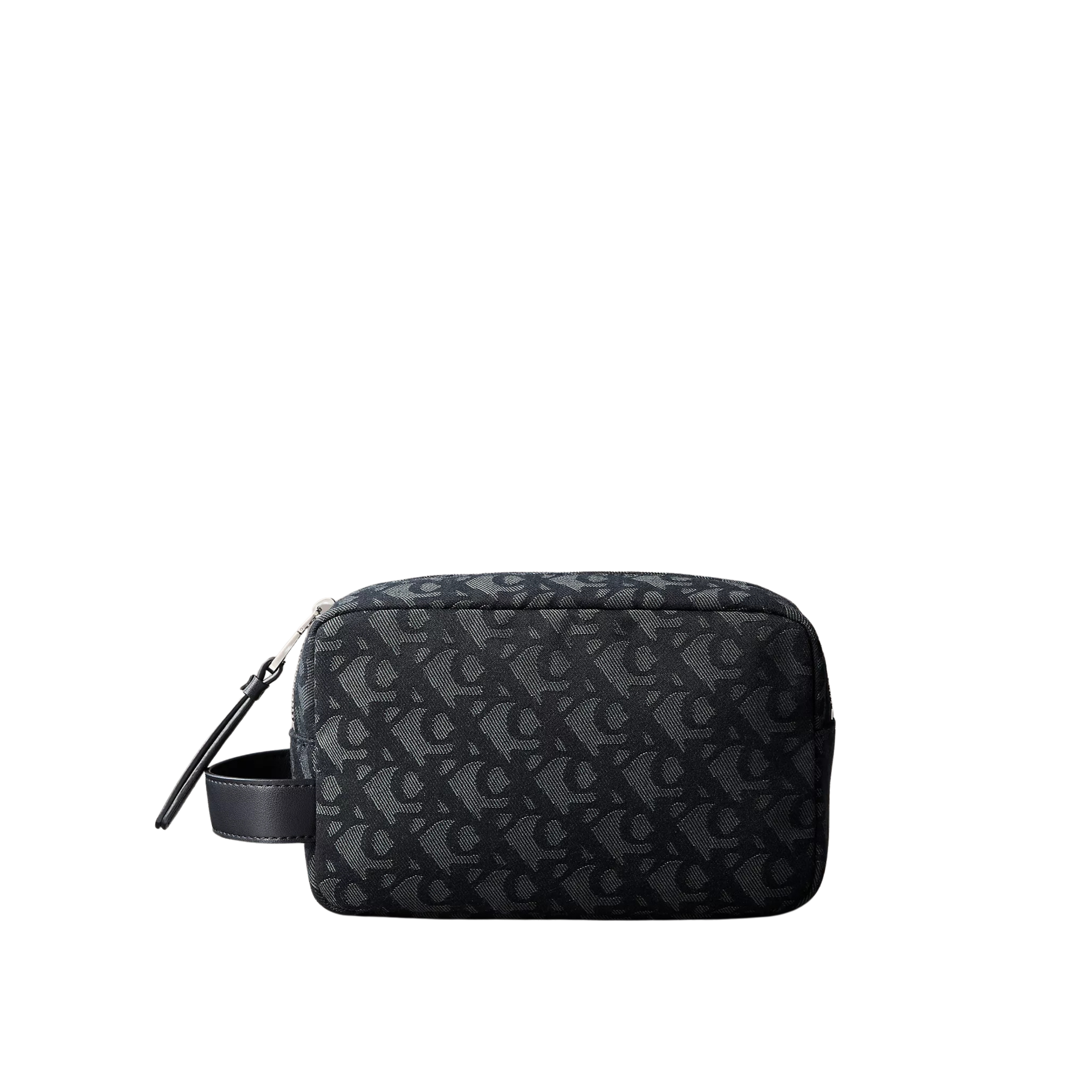 Calvin Klein Men Allover Monogram Dopp Kit - Black