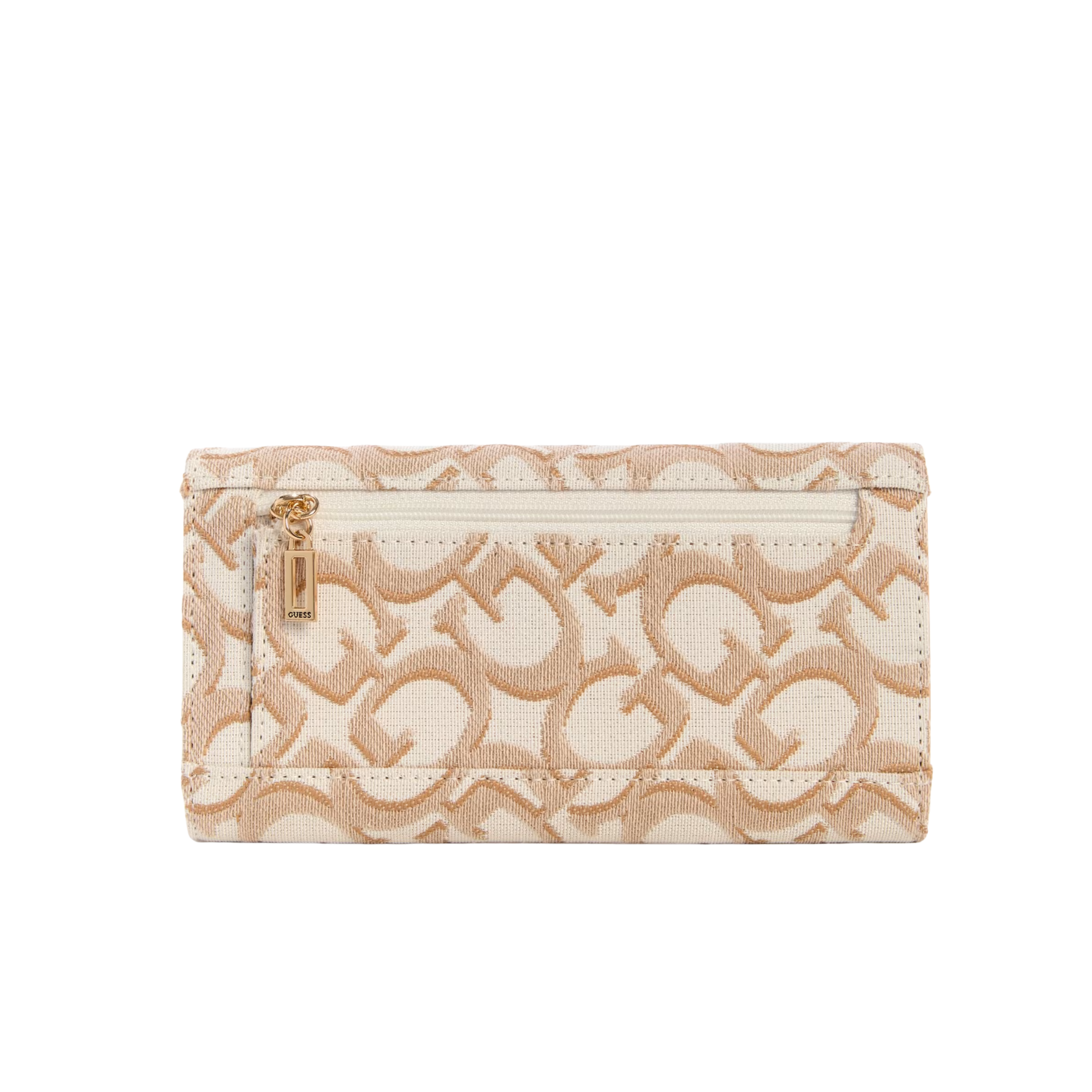 GUESS Women Marva Slim Clutch Wallet - Beige