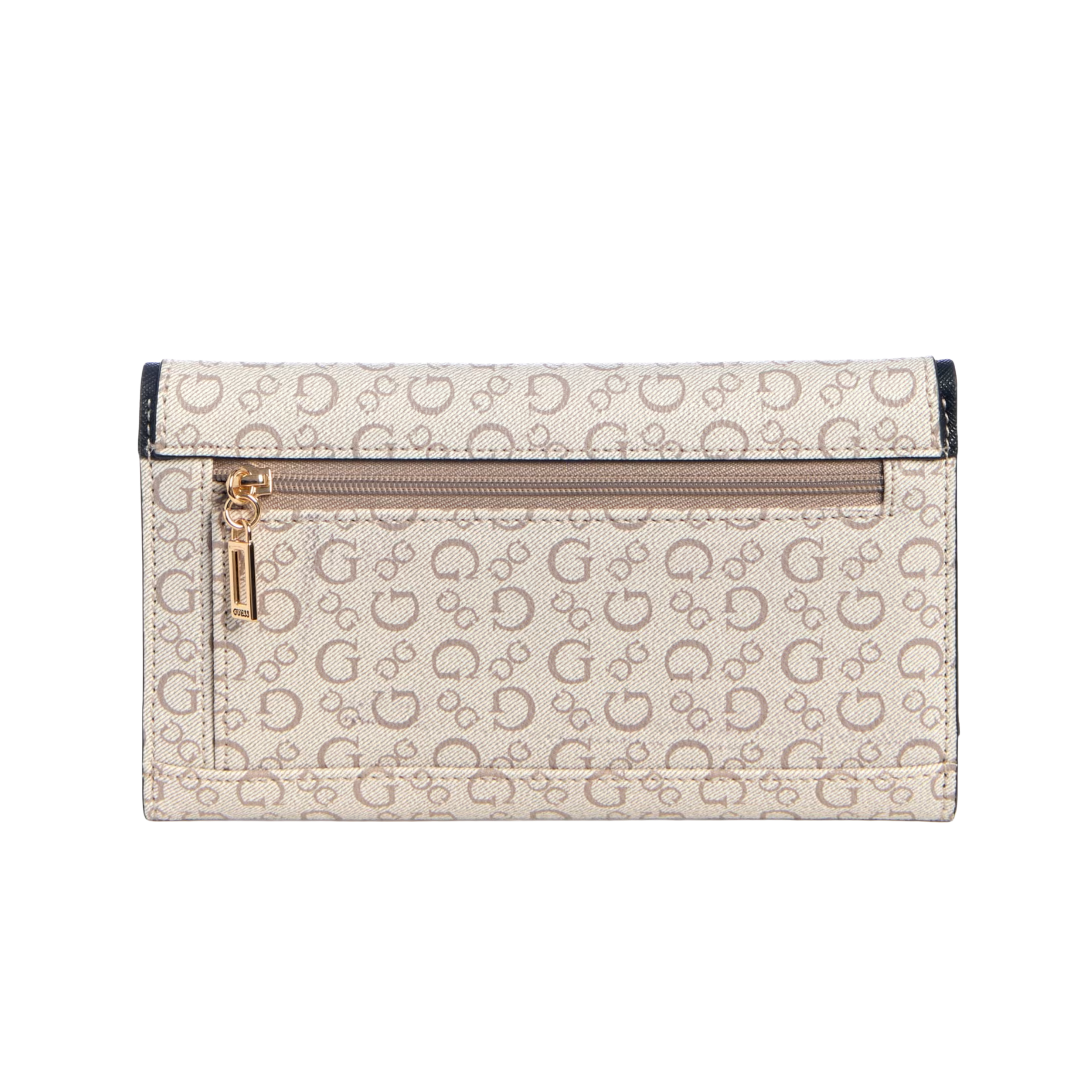 GUESS Women Kiran Logo Slim Clutch Wallet - Neutral
