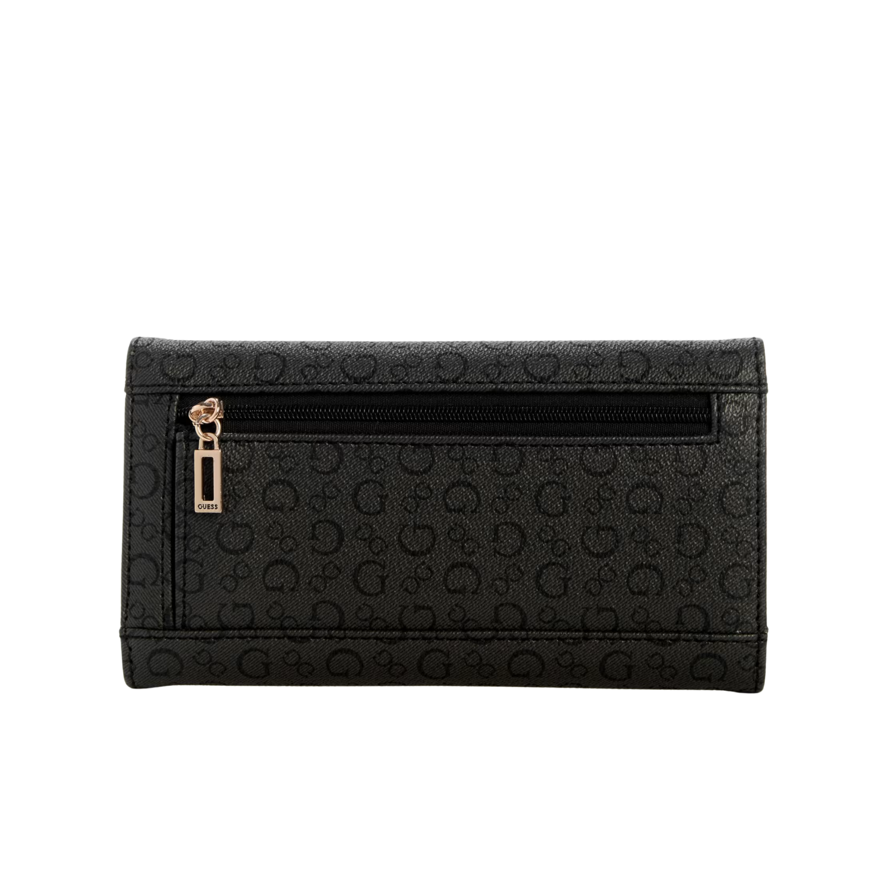 GUESS Women Avon Park Logo Slim Clutch Wallet - Black
