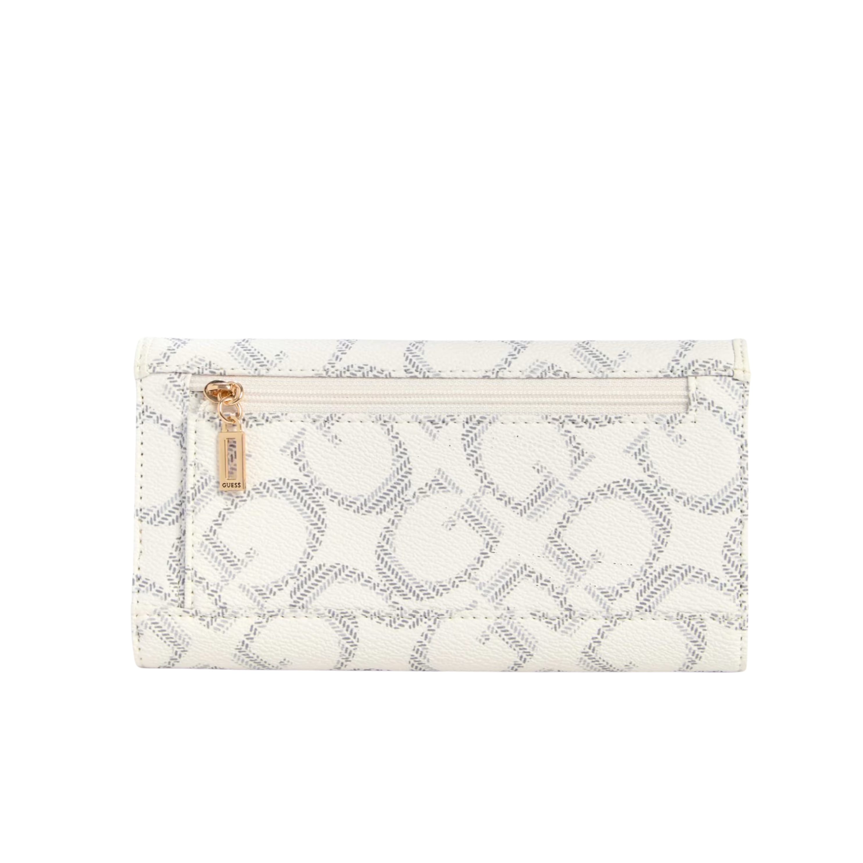 GUESS Women Tuie Logo Slim Clutch - White