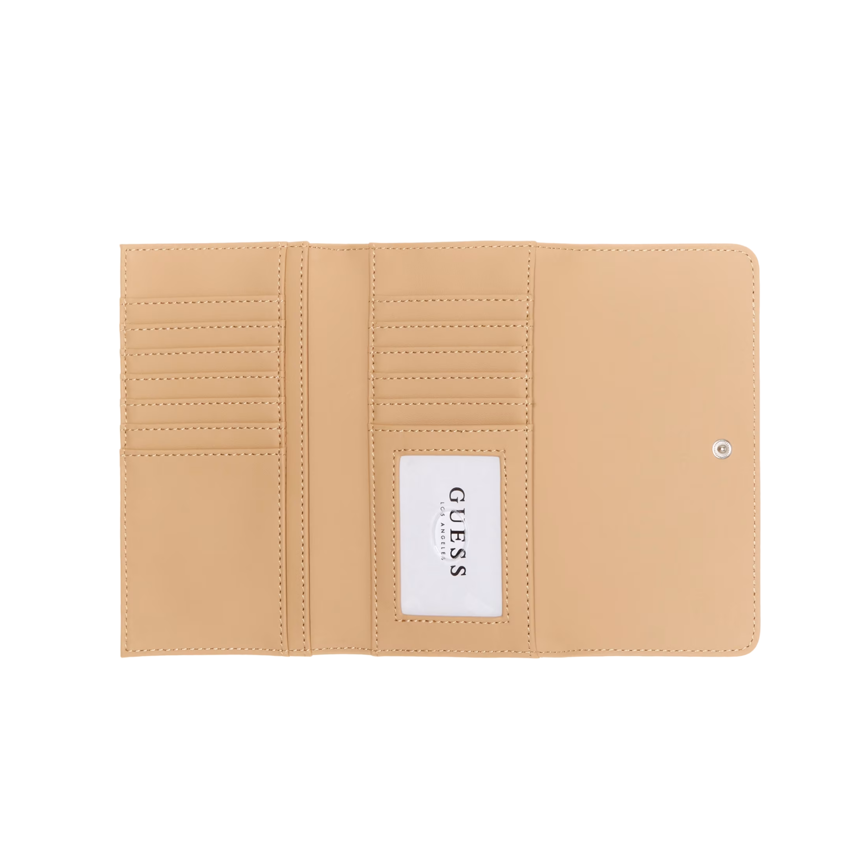 GUESS Women Marva Slim Clutch Wallet - Beige