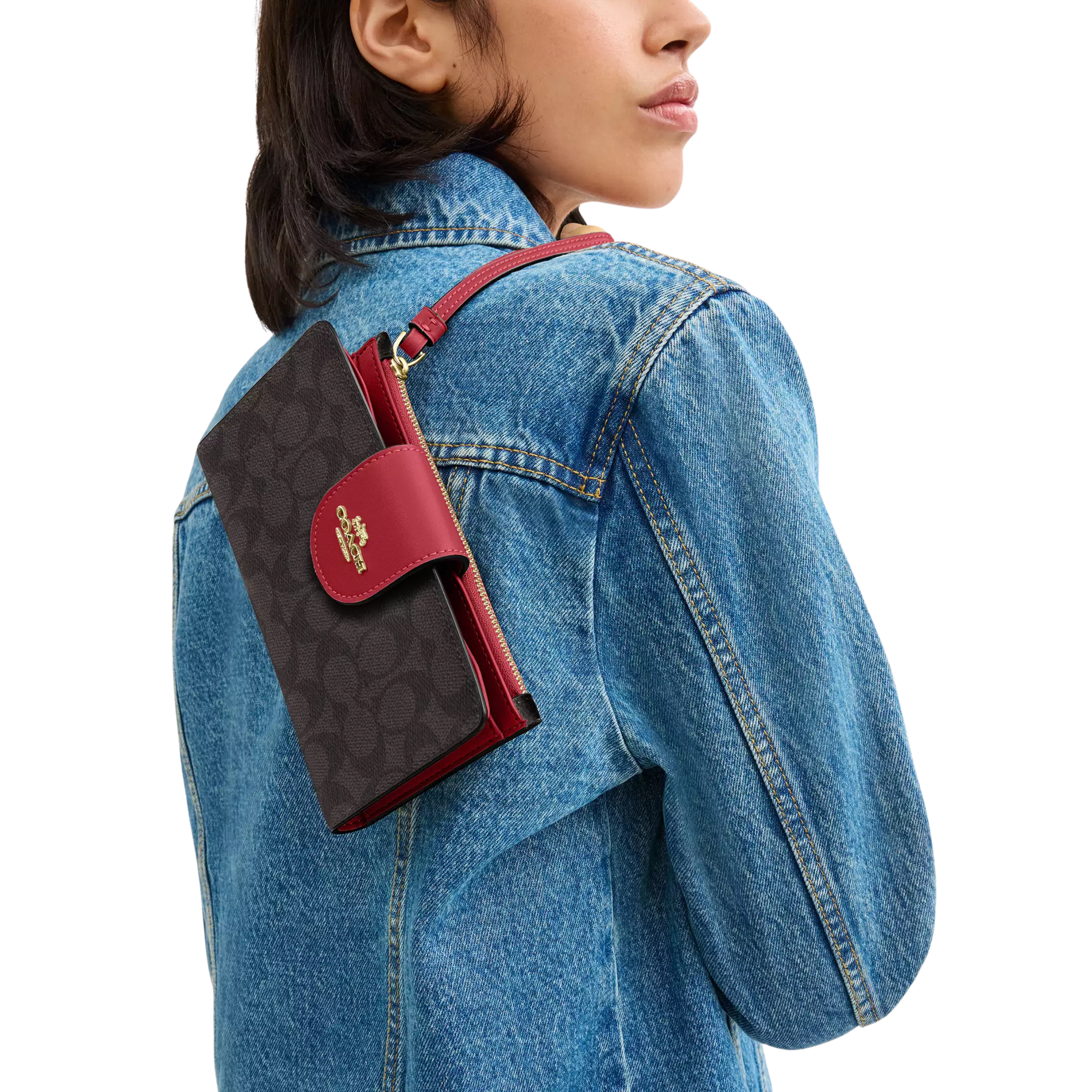 COACH Women Phone Wallet - Gold