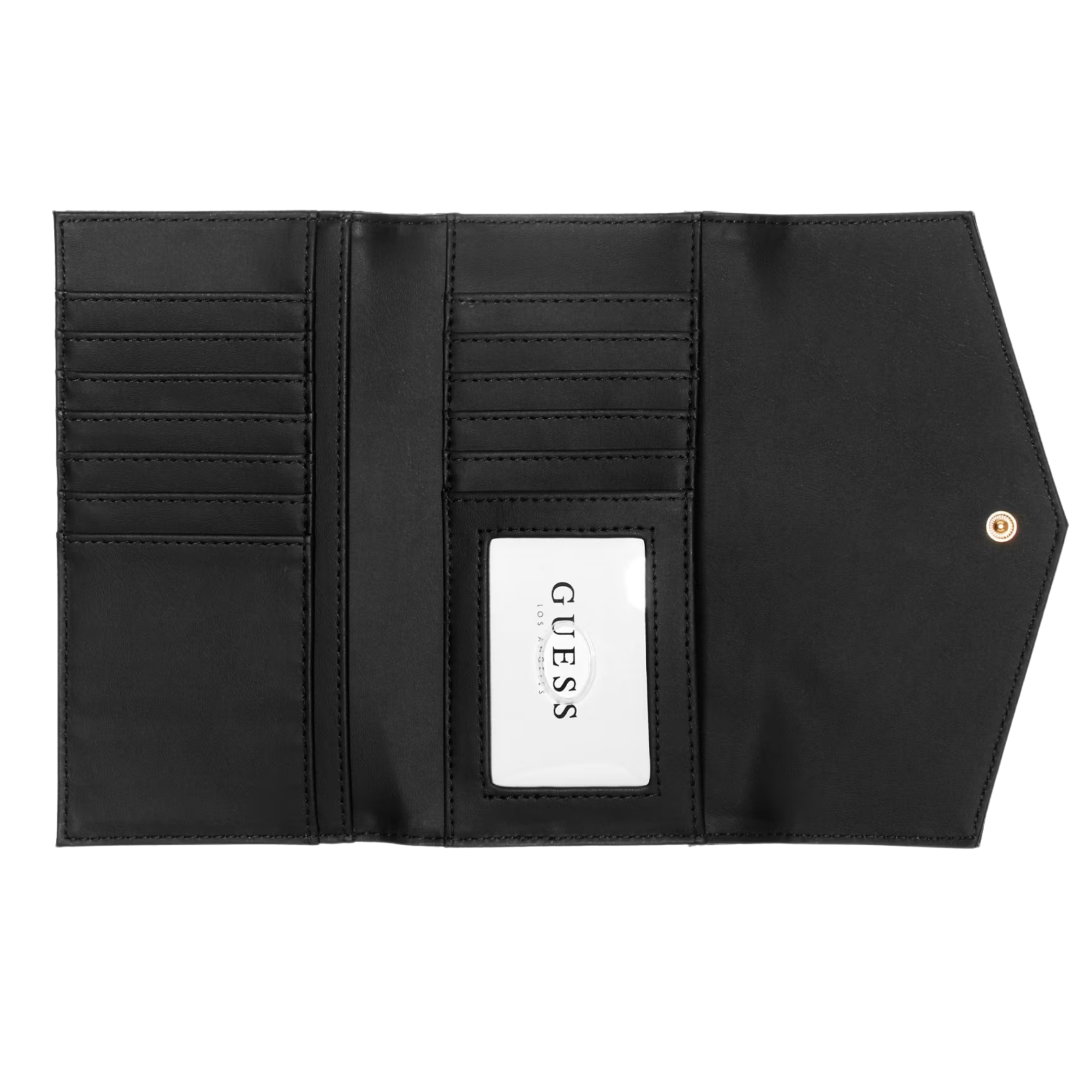 GUESS Women Kiran Logo Slim Clutch Wallet - Neutral