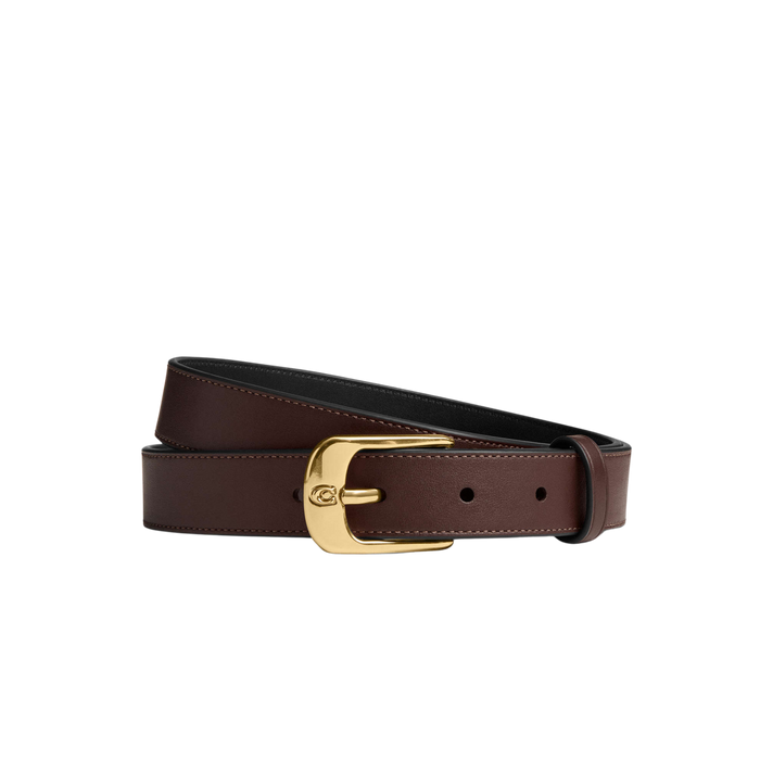Coach Women C Harness Buckle Belt 25 Mm - Gold Maple