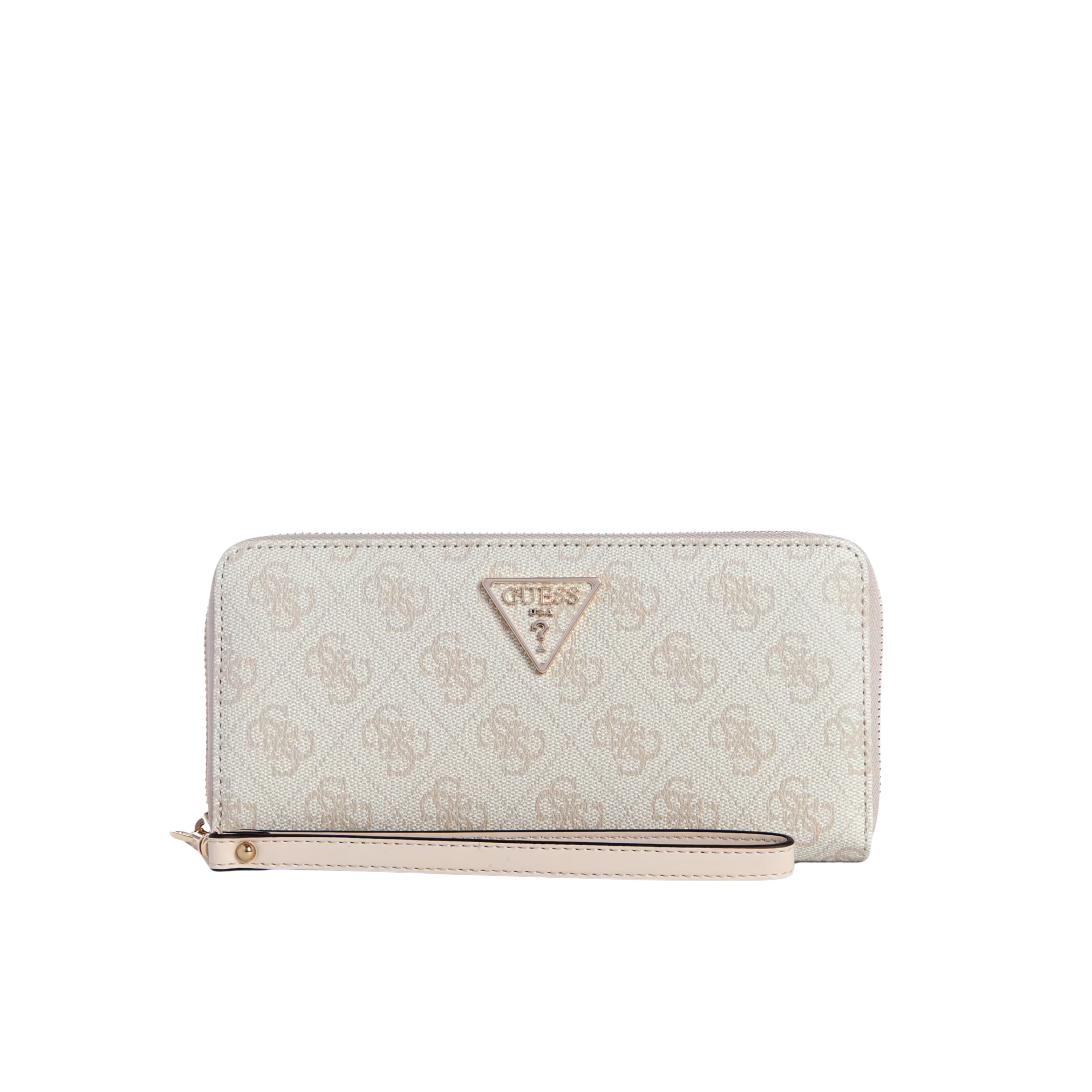 Guess Women Laurel Large Zip Around Wallet - Dove Logo