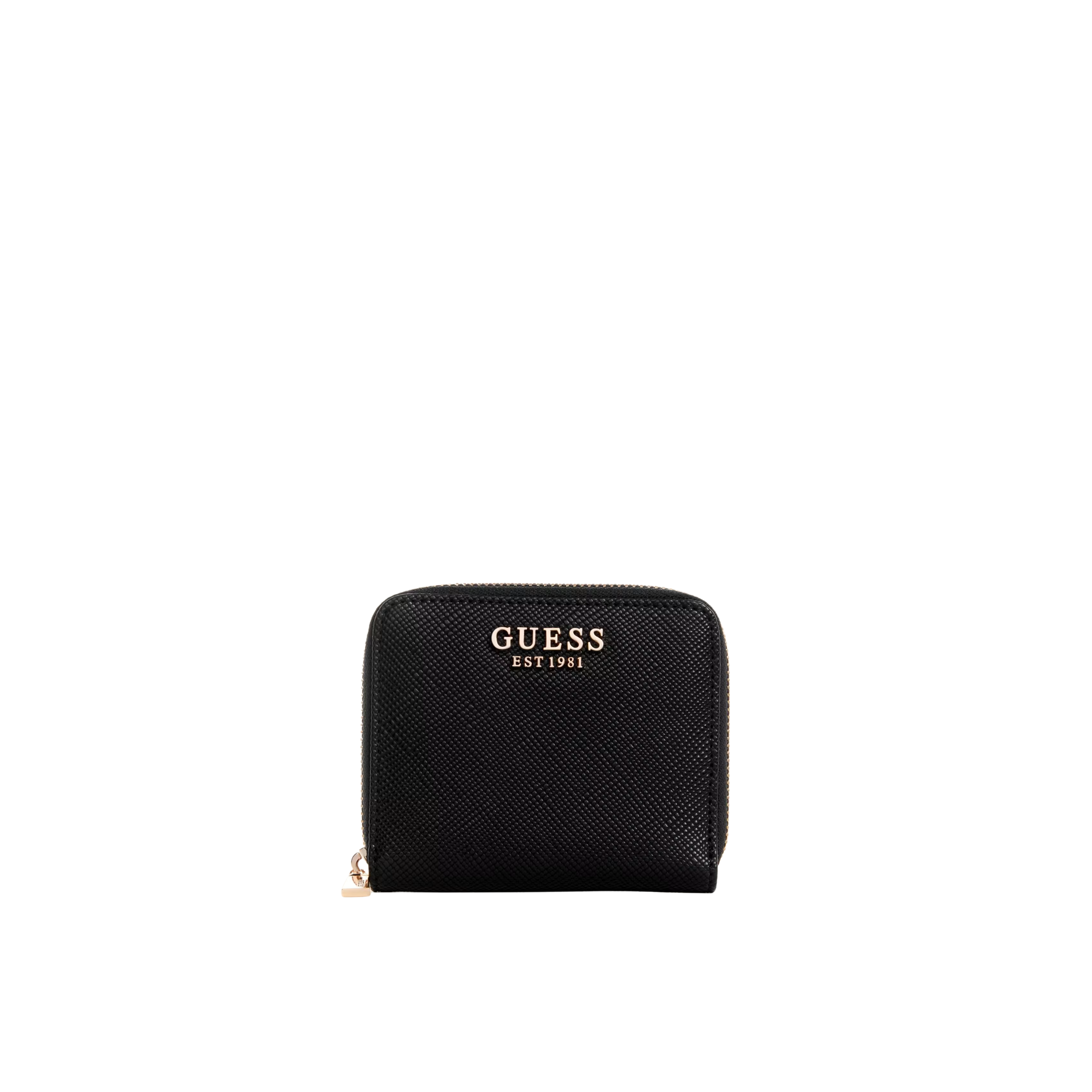 Guess Women Laurel Small Zip Around Wallet - Black