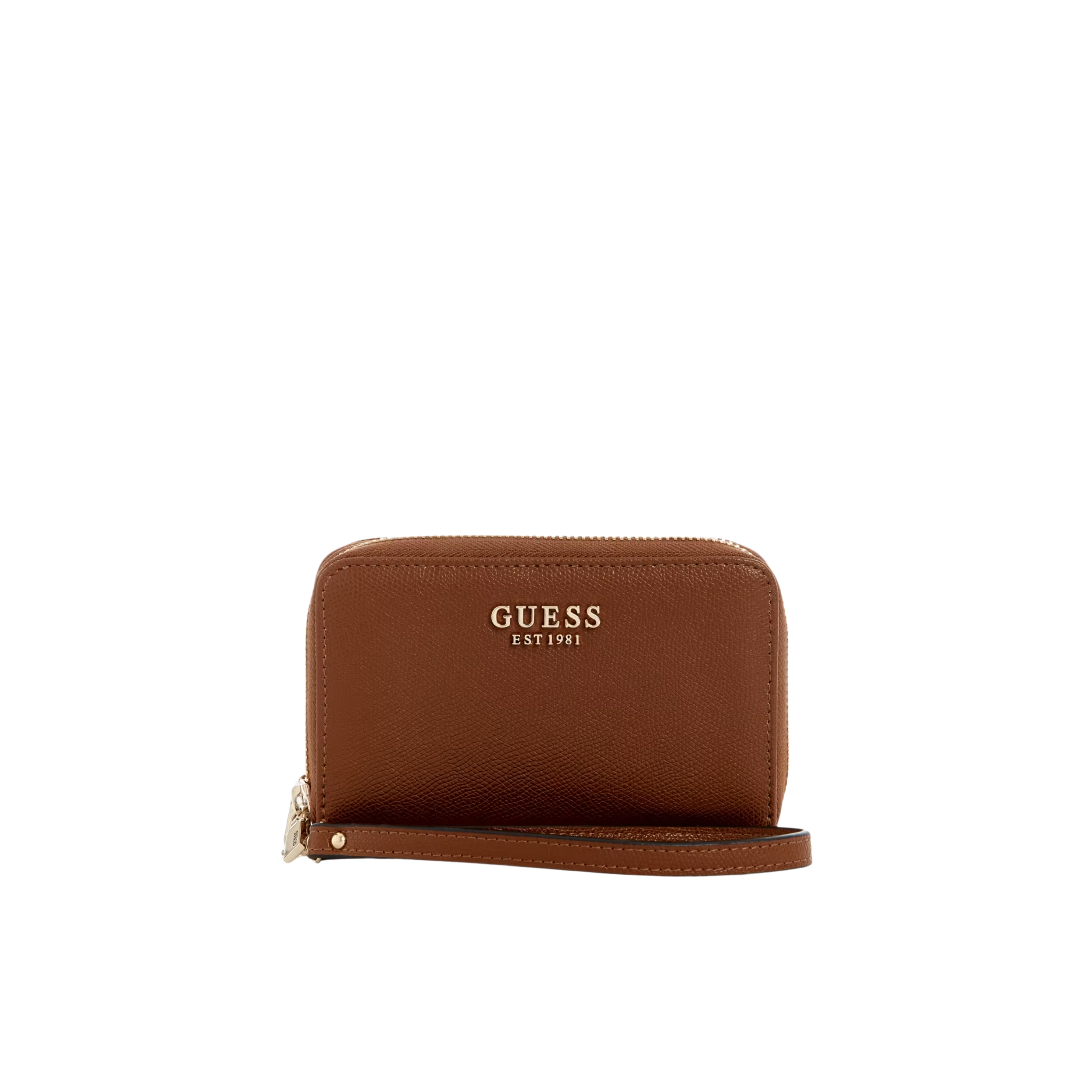 Guess Women Amorette Dual Zip Medium Wallet - Cognac