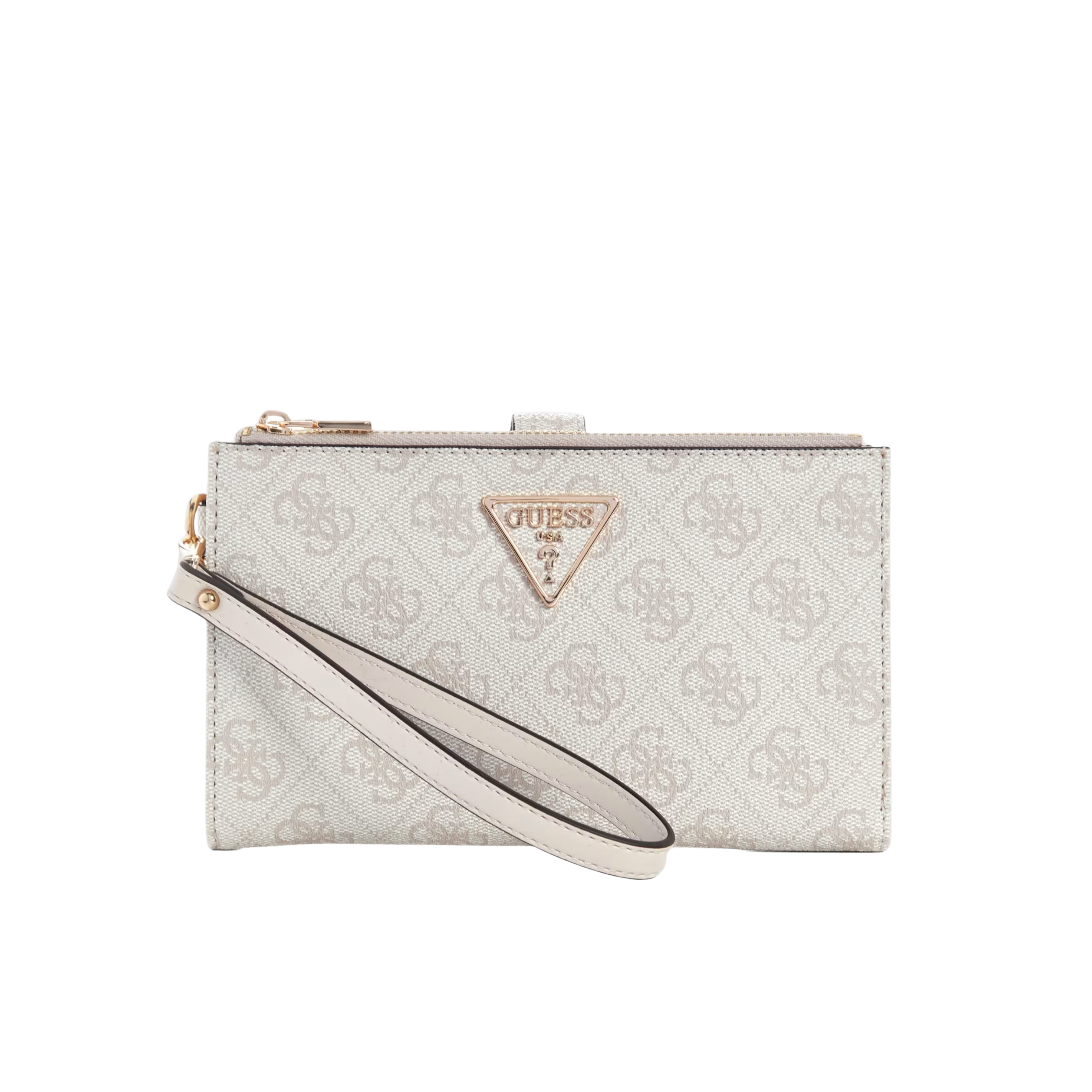 Guess Women Laurel Quattro G Double Zip Organizer - Dove Logo