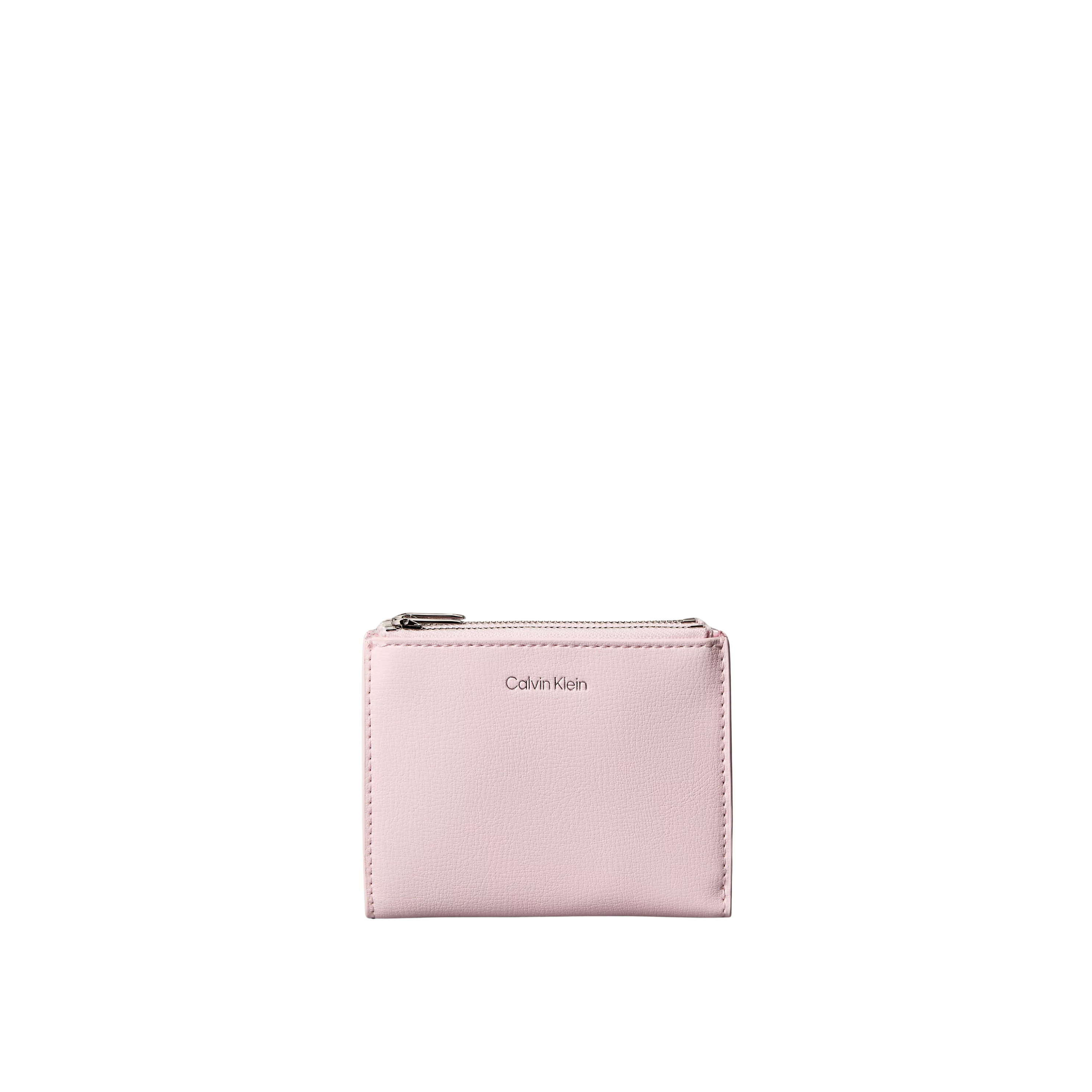 Calvin Klein Women Foil Logo Double Zip Card Case - Cradle Pink