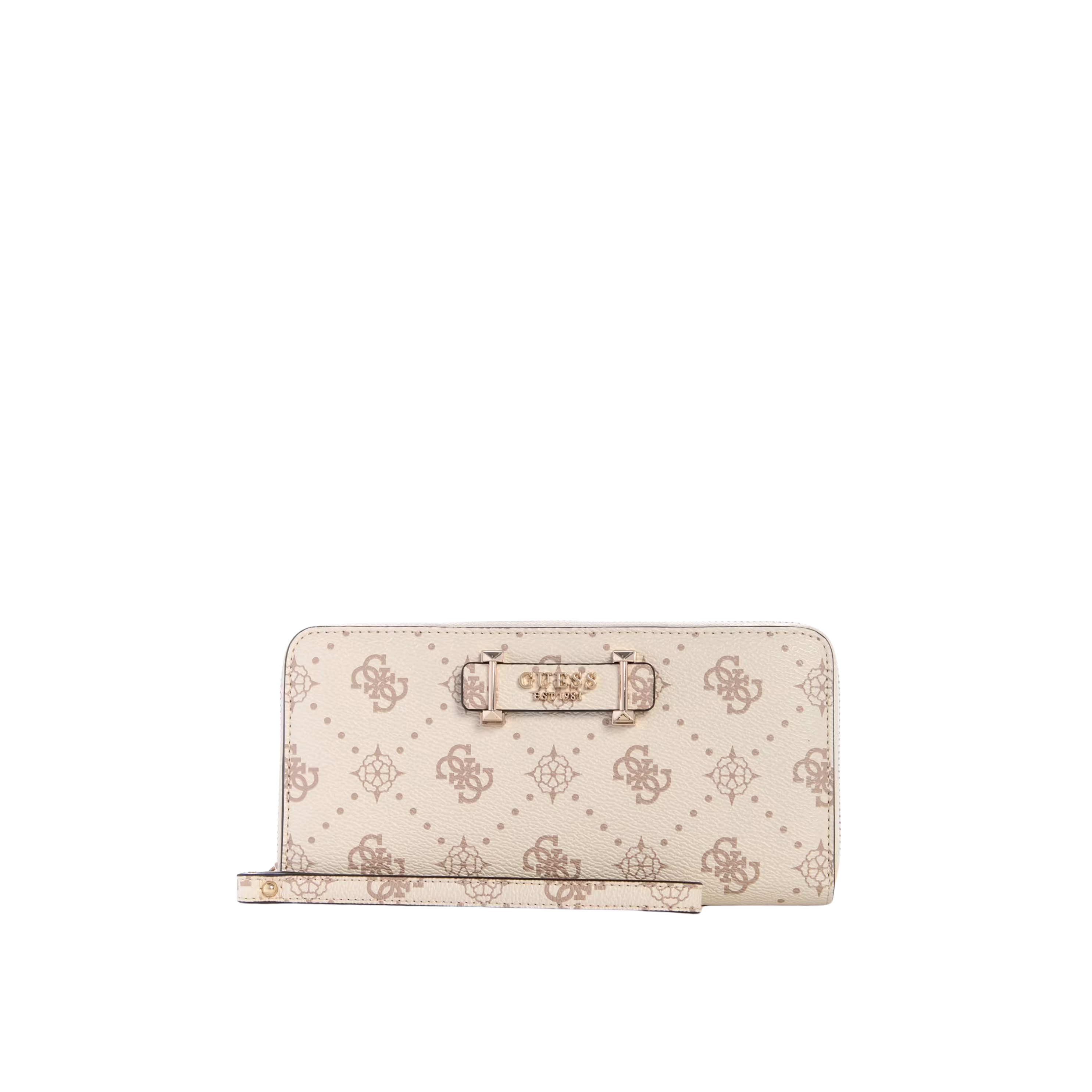 Guess Women Carrie Quattro G Large Zip Around Wallet - Vino Wash