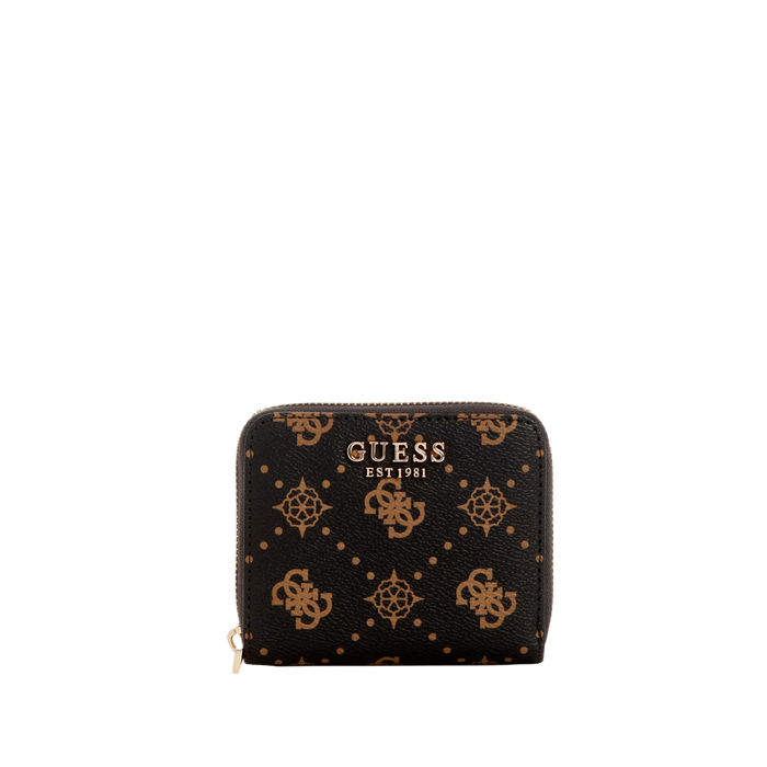 Guess Women Silia Peony Small Wallet - Espresso Logo