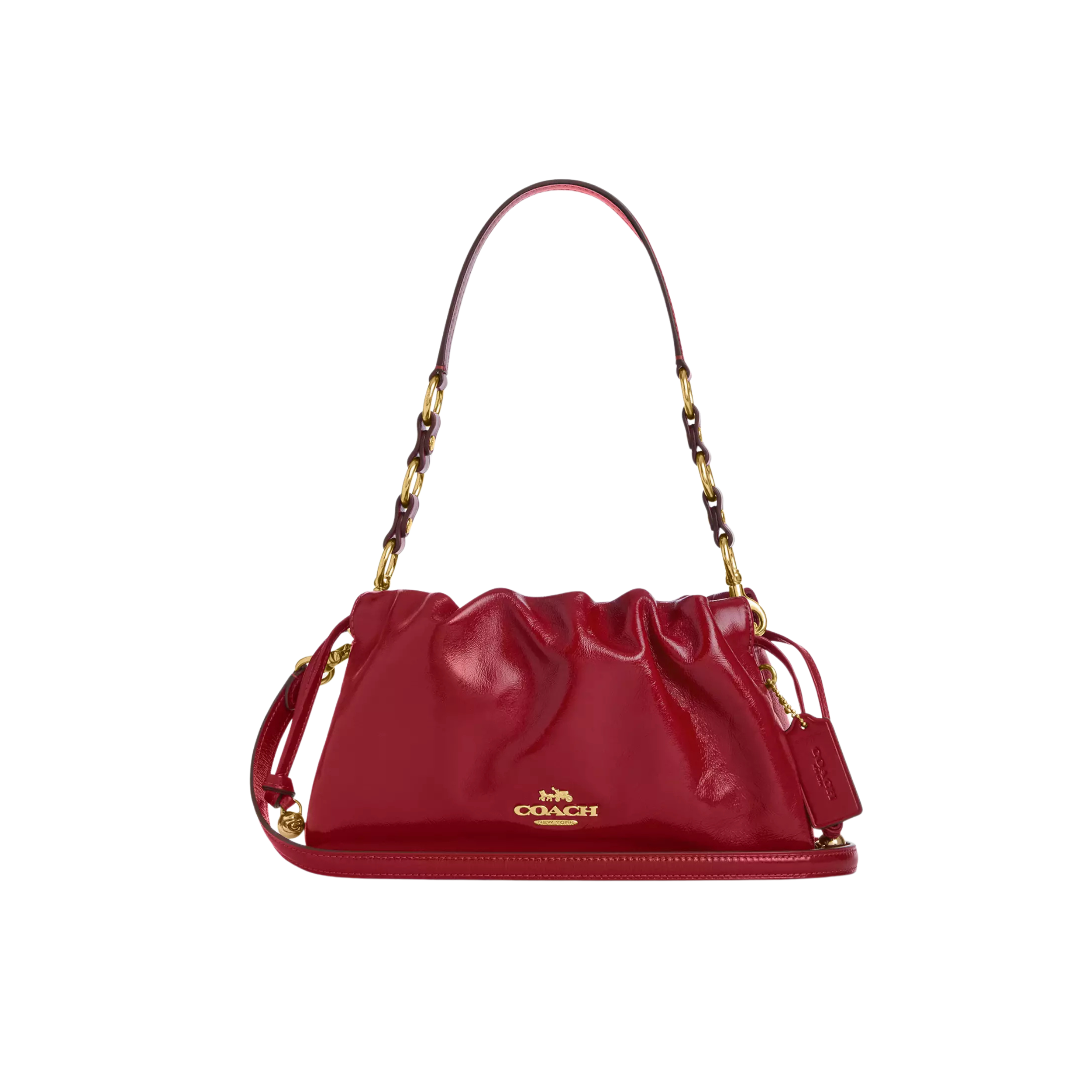 COACH Women Faye Shoulder Bag - Gold Dark Cardinal
