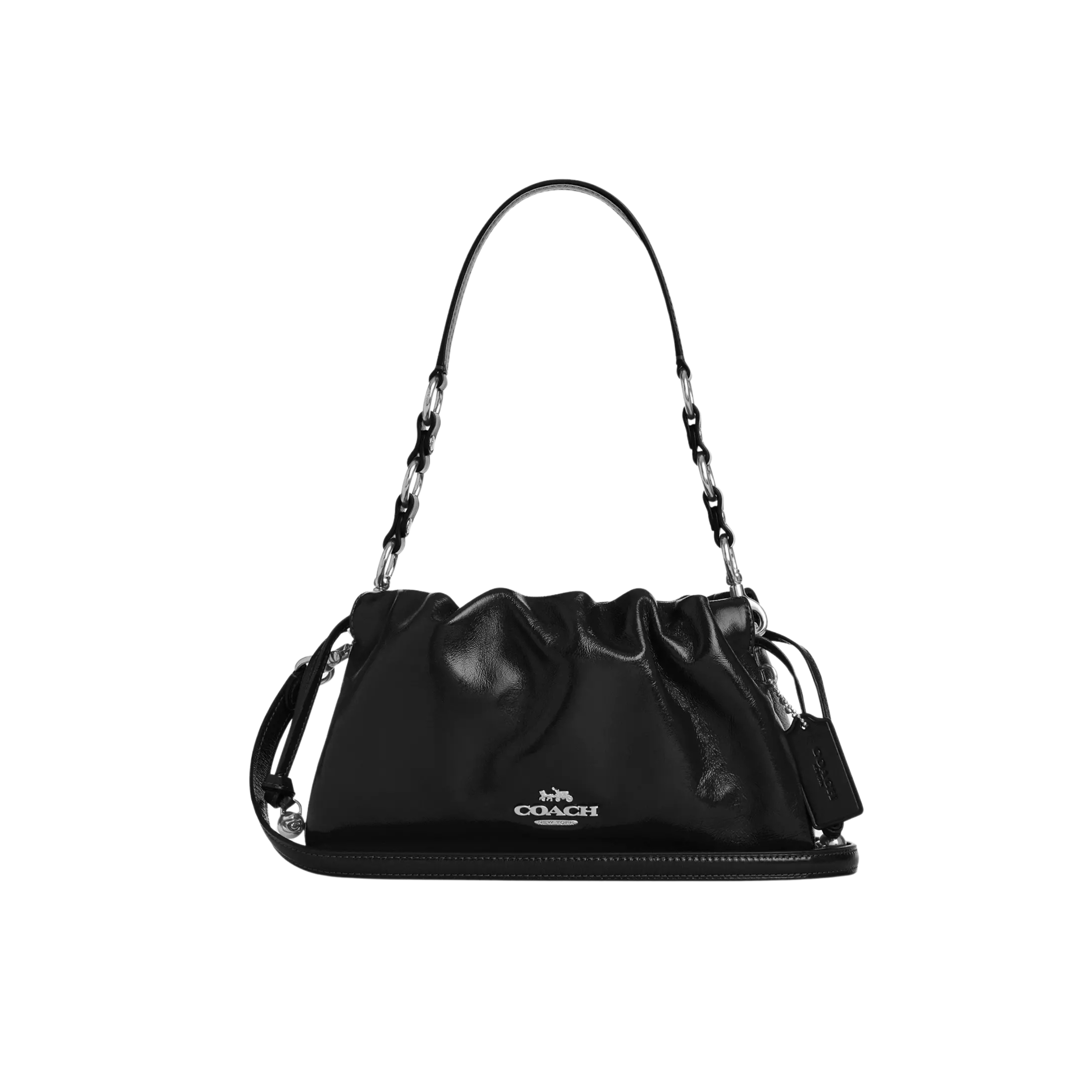 COACH Women Faye Shoulder Bag - Silver Black