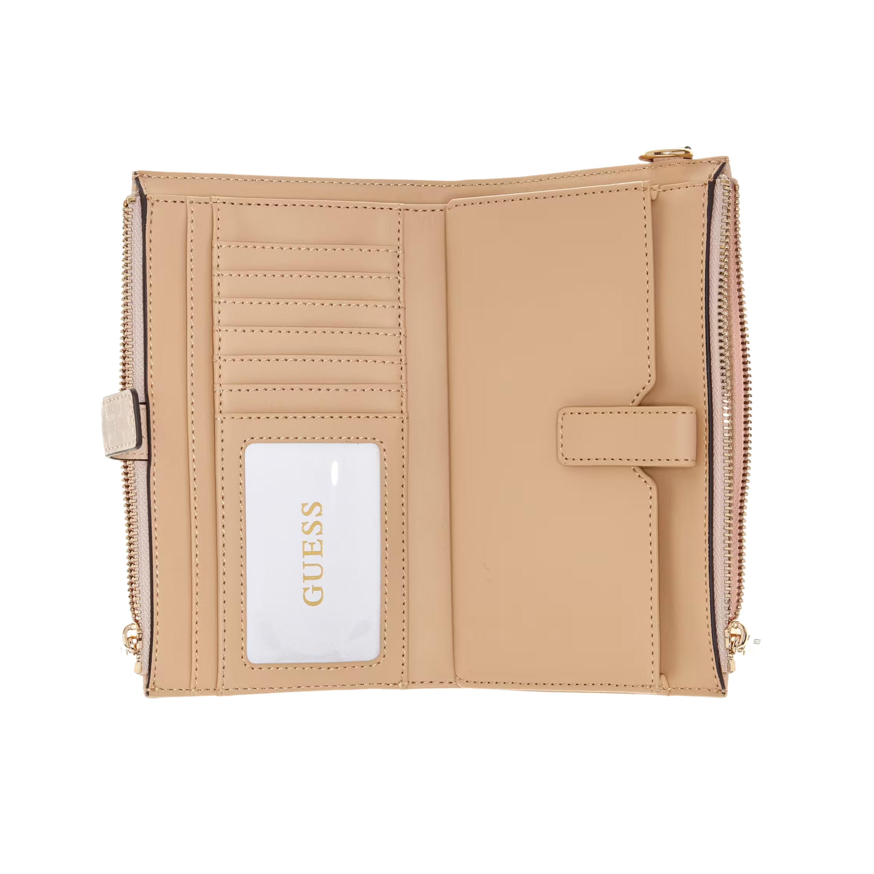 Guess Women Libby Quilted Shopper Wallet - Steel