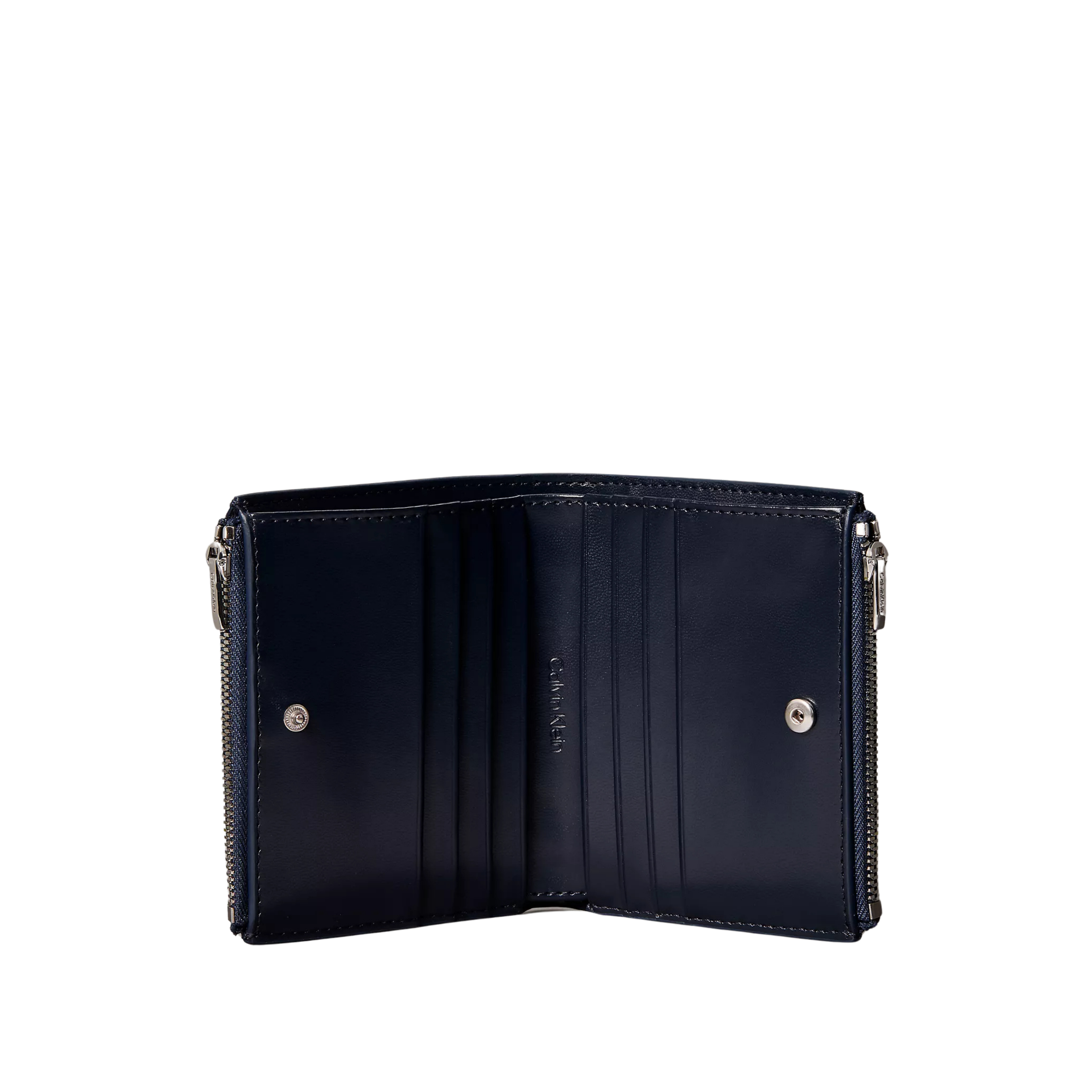 Calvin Klein Women Foil Logo Double Zip Card Case - Key Largo