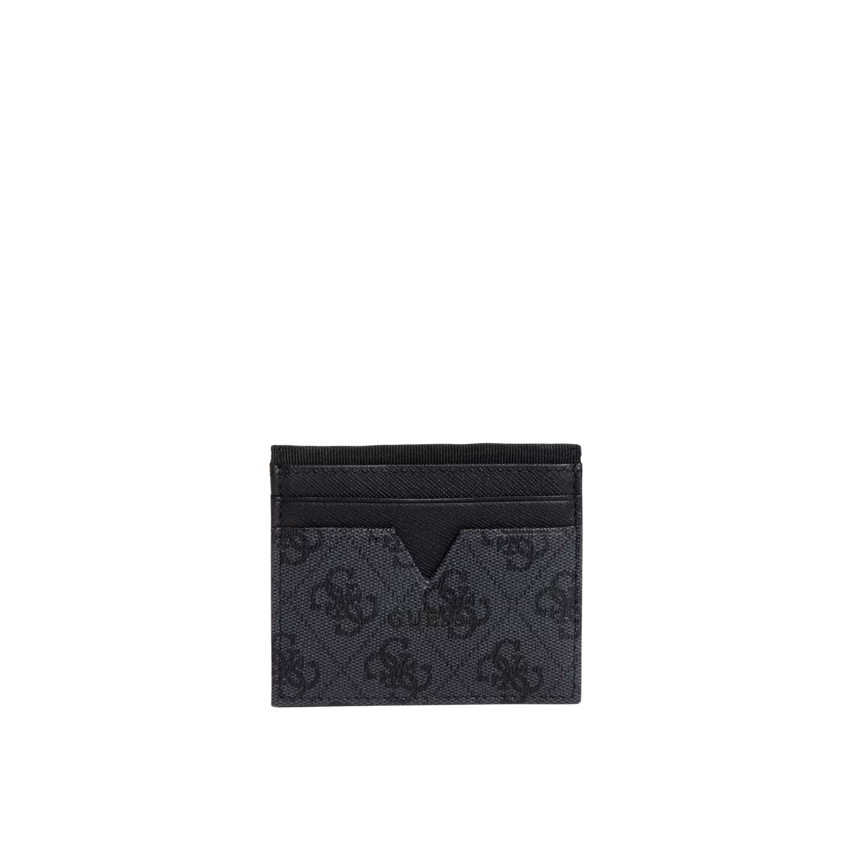 Guess Men Noah Magnetic Card Case - Black