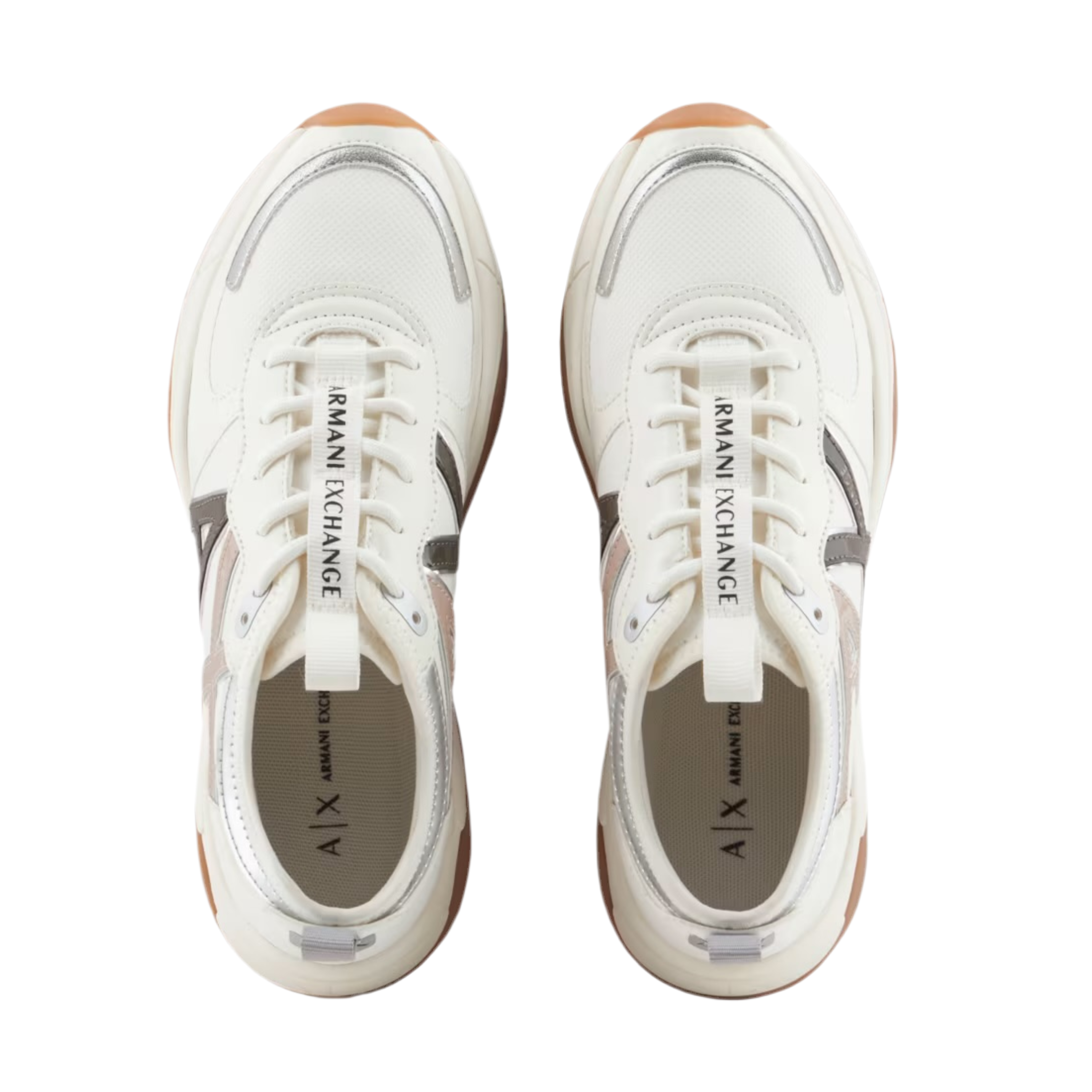 Armani Exchange Women's Chunky Sneaker - Beige