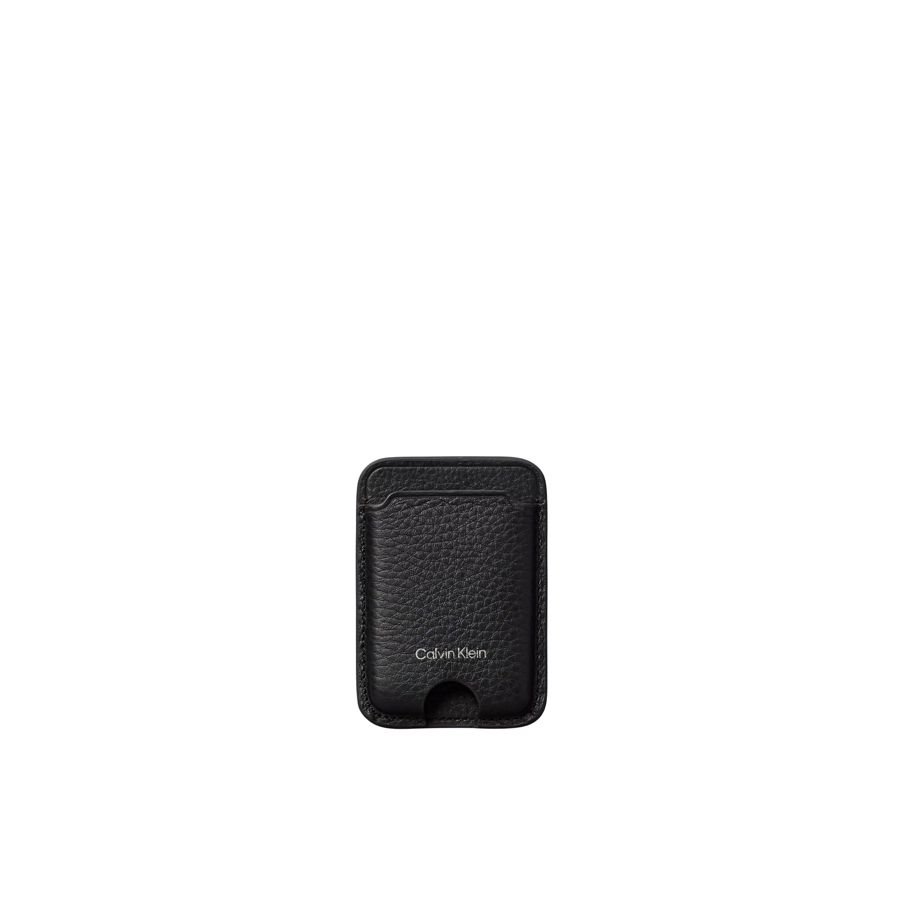 Calvin Klein Men Foil Logo Magnetic Phone Card Case - Black