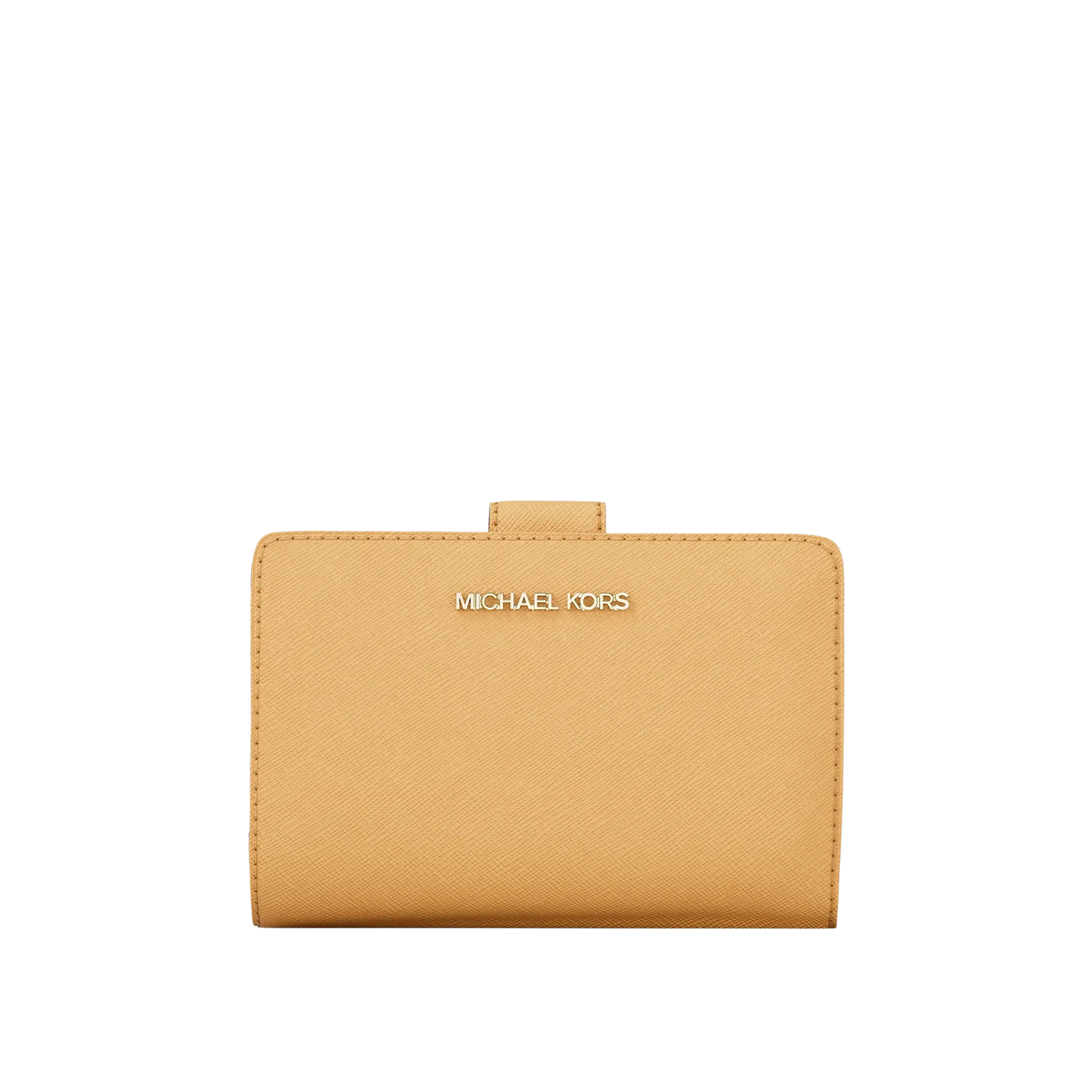 Michael Kors Women Medium Crossgrain Leather Wallet - Honeywheat