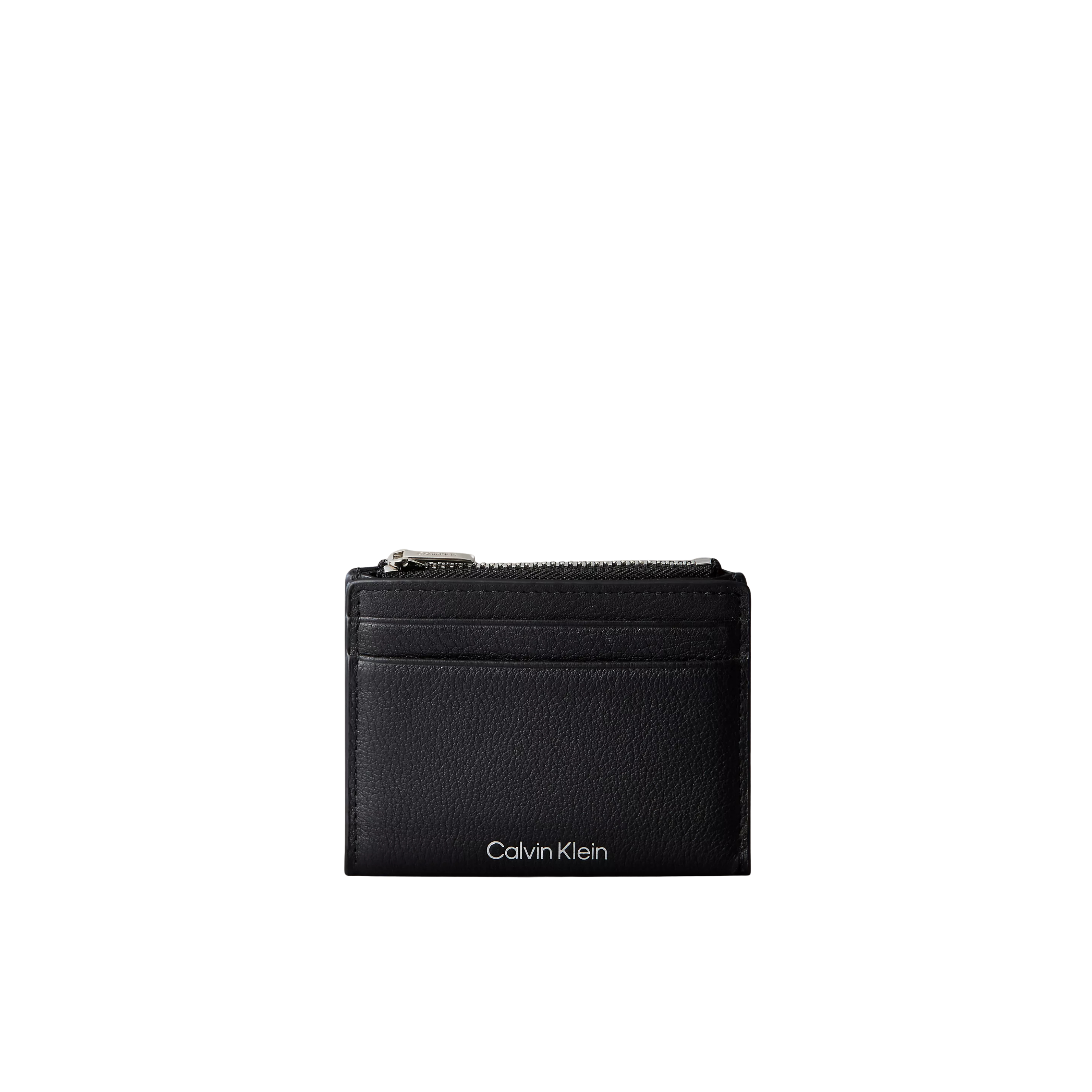 Calvin Klein Men Pebble Grain Leather Card Case - Black