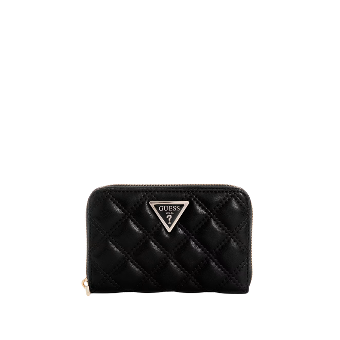 Guess Women Giully Quilted Medium Wallet - Black