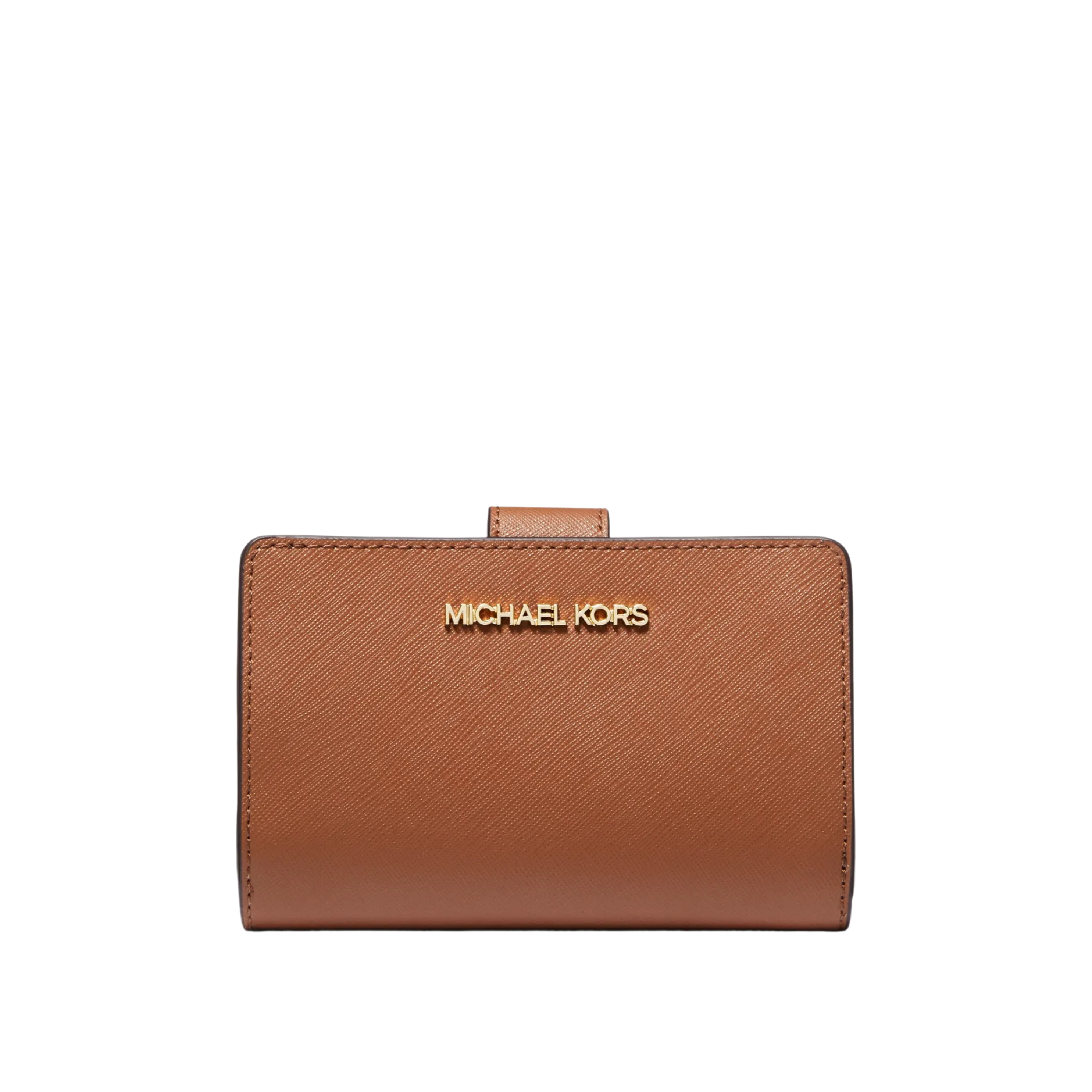 Michael Kors Women Medium Crossgrain Leather Wallet - Luggage