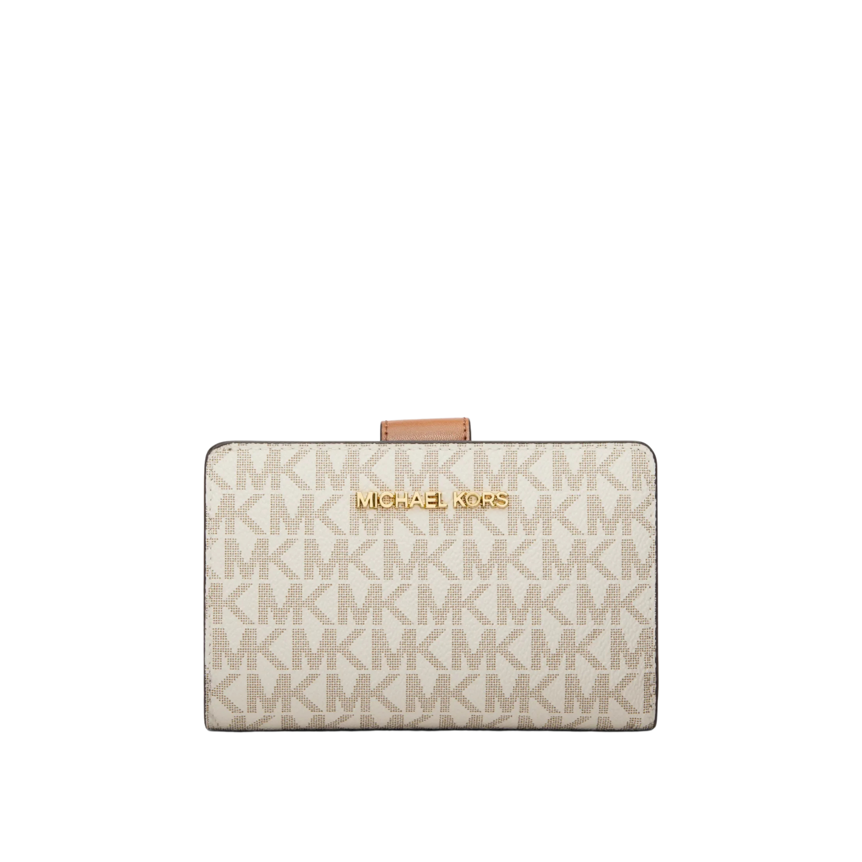 Michael Kors Women Medium Signature Logo Wallet - Vanilla