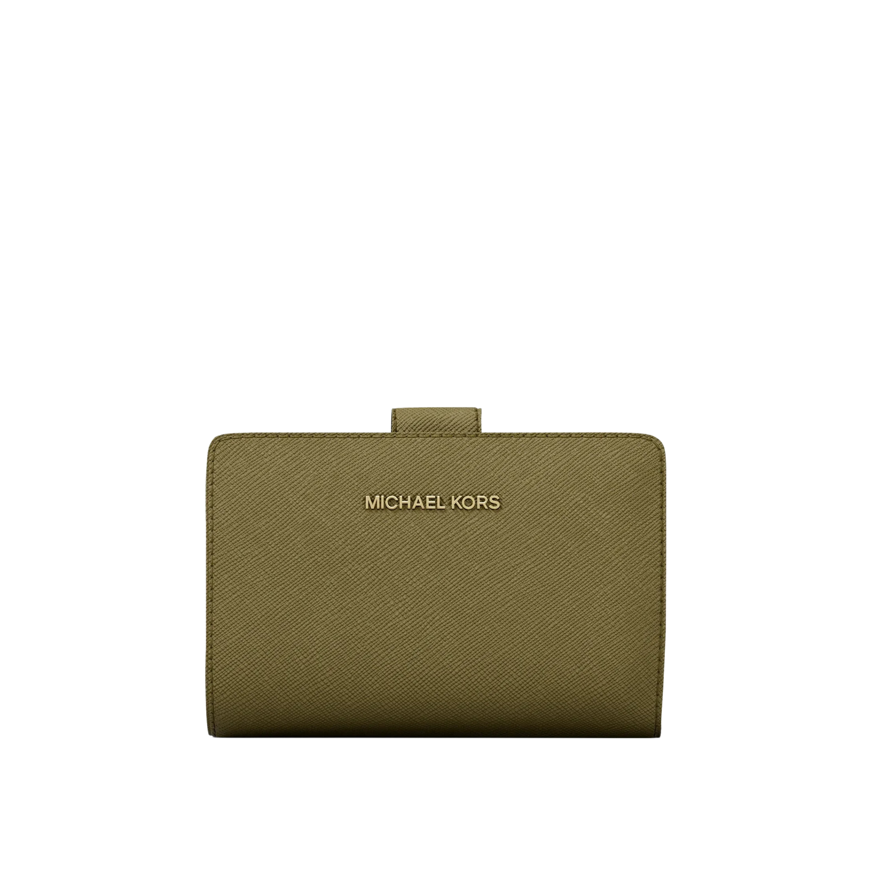 Michael Kors Women Medium Crossgrain Leather Wallet - Oregano