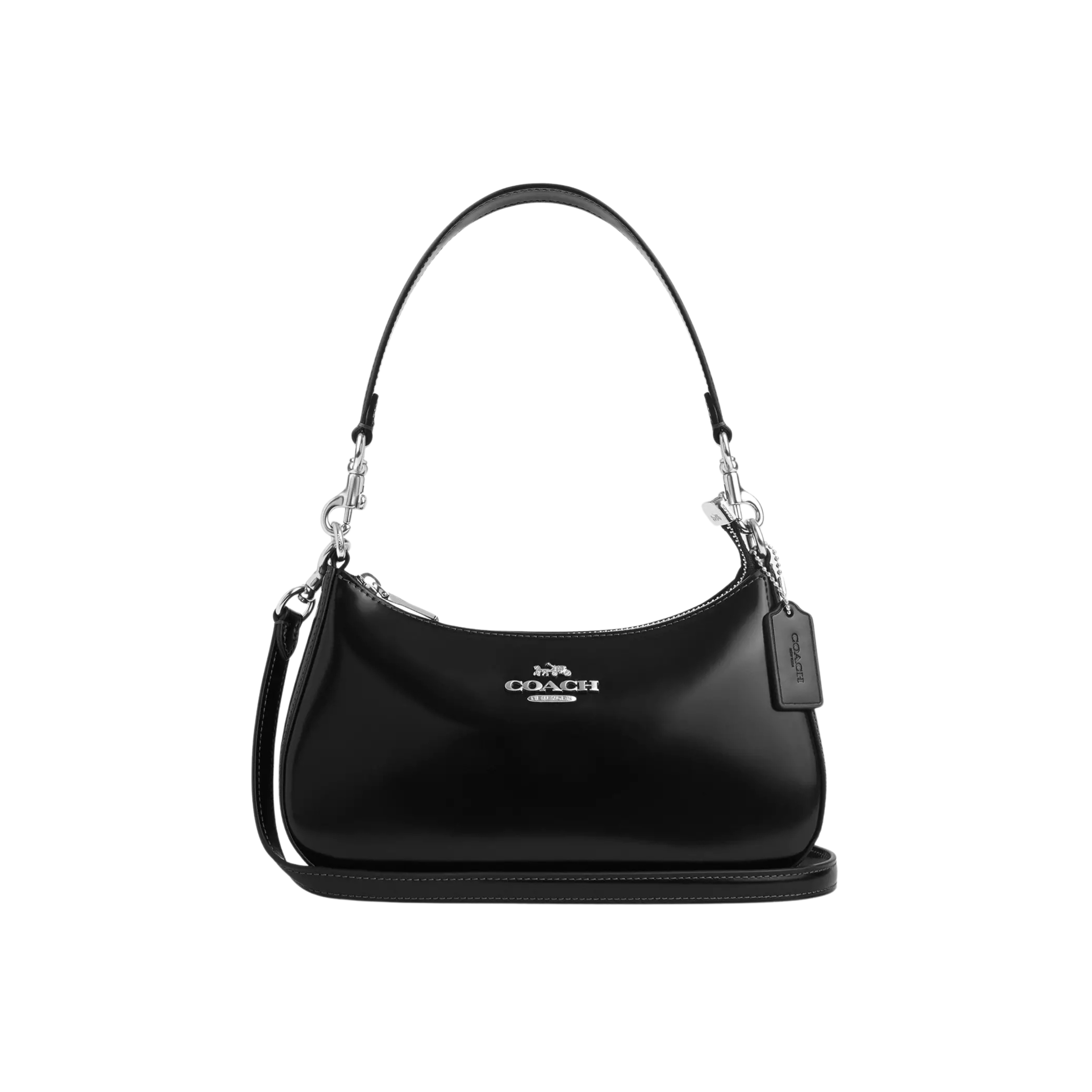 COACH Women Teri Shoulder Bag - Silver Black