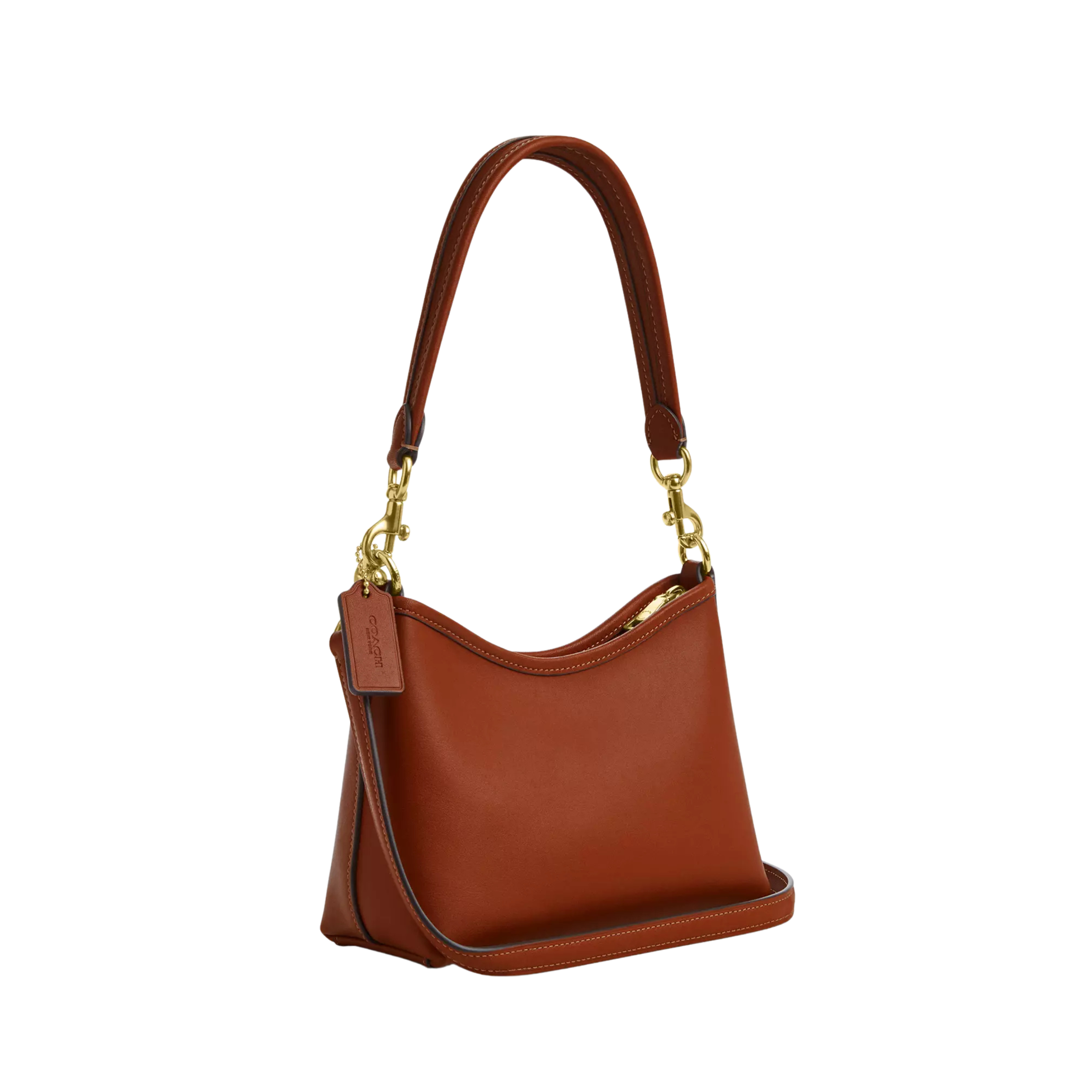 COACH Women Laurel Small Shoulder Bag - Gold Tan