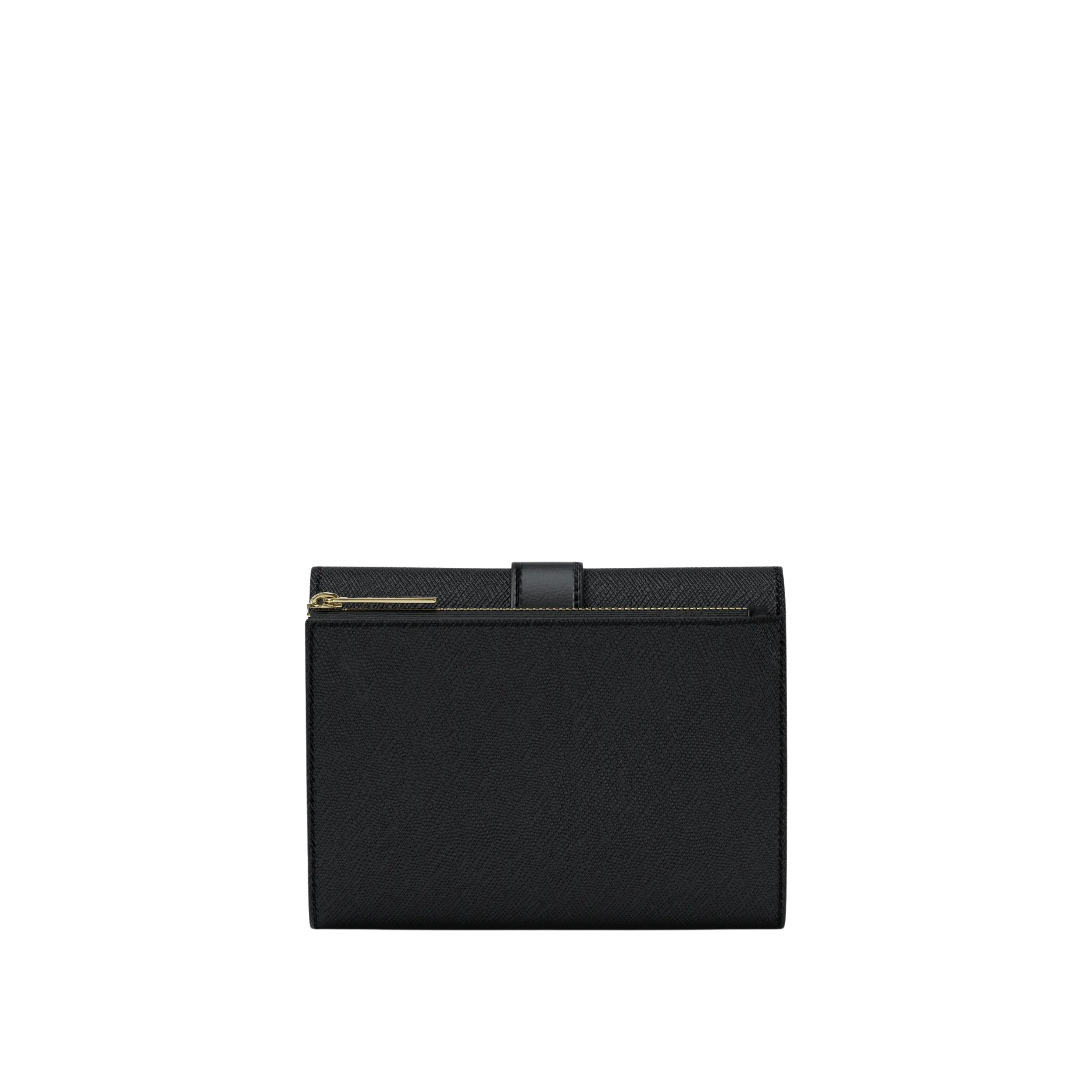 Michael Kors Women Greenwich Medium Leather Trifold Wallet - Black