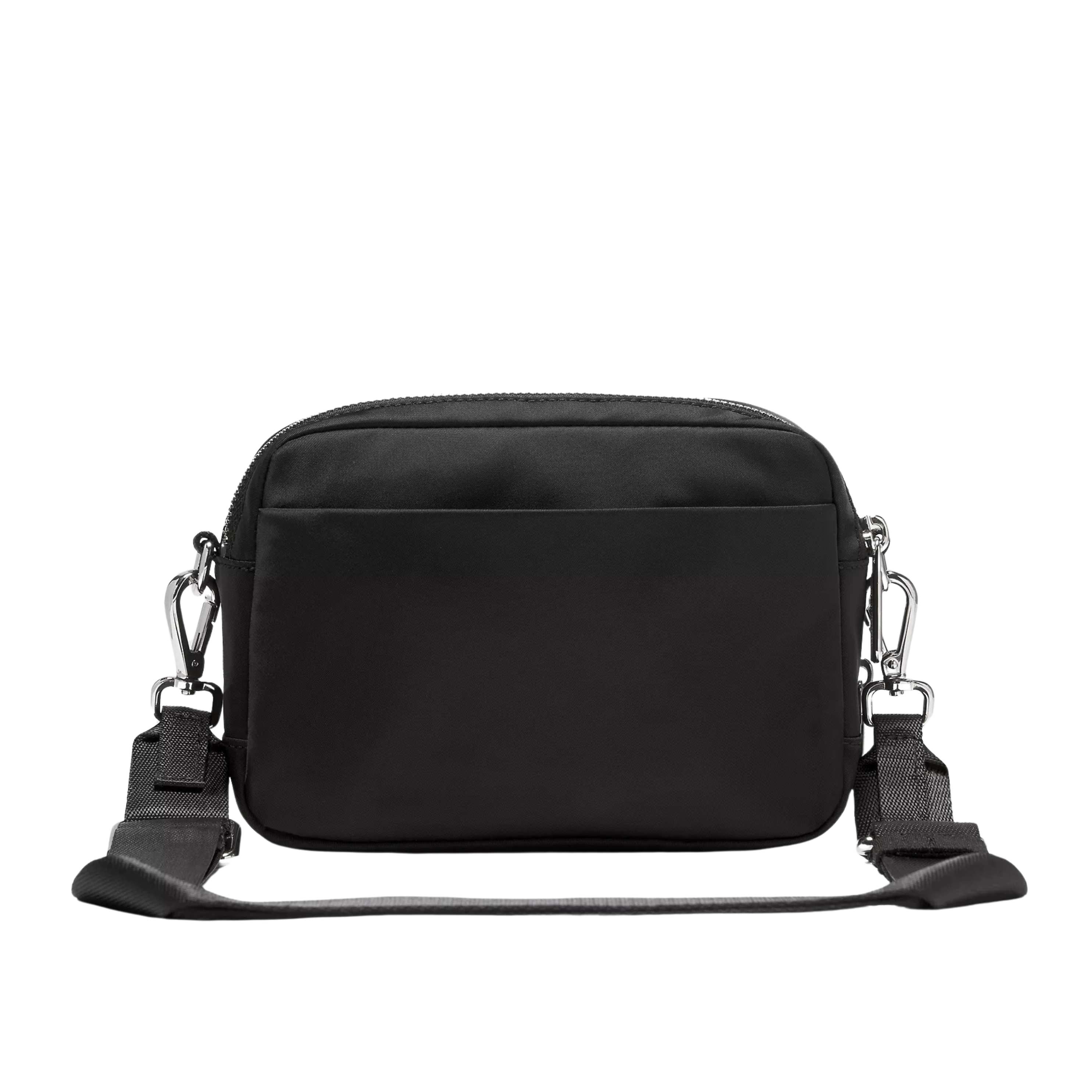 Lululemon Everywhere Crossbody Bag 2L Metal Hardware - Black Silver