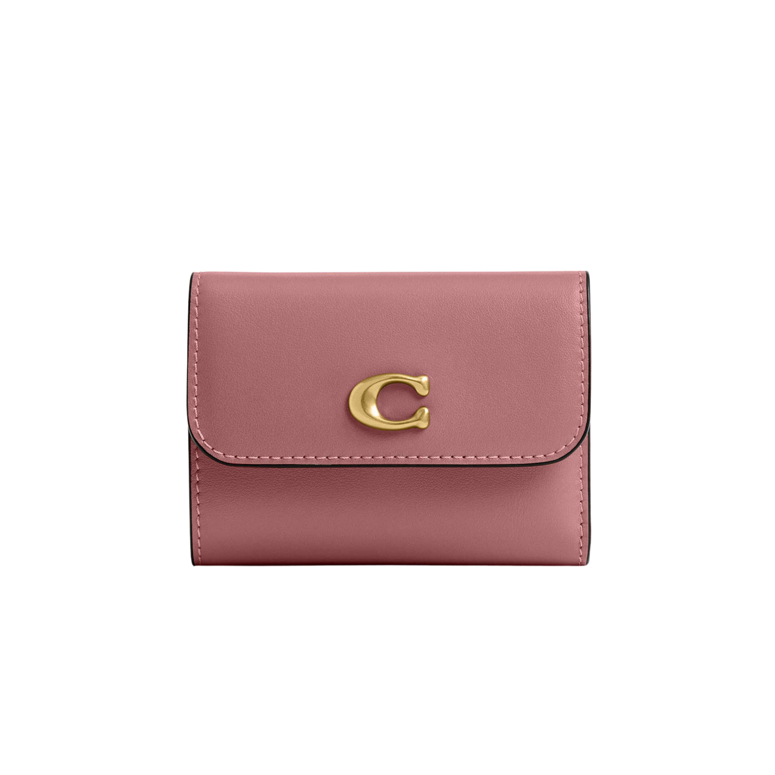 Coach Women Essential Card Holder Wallet - Brass Peony