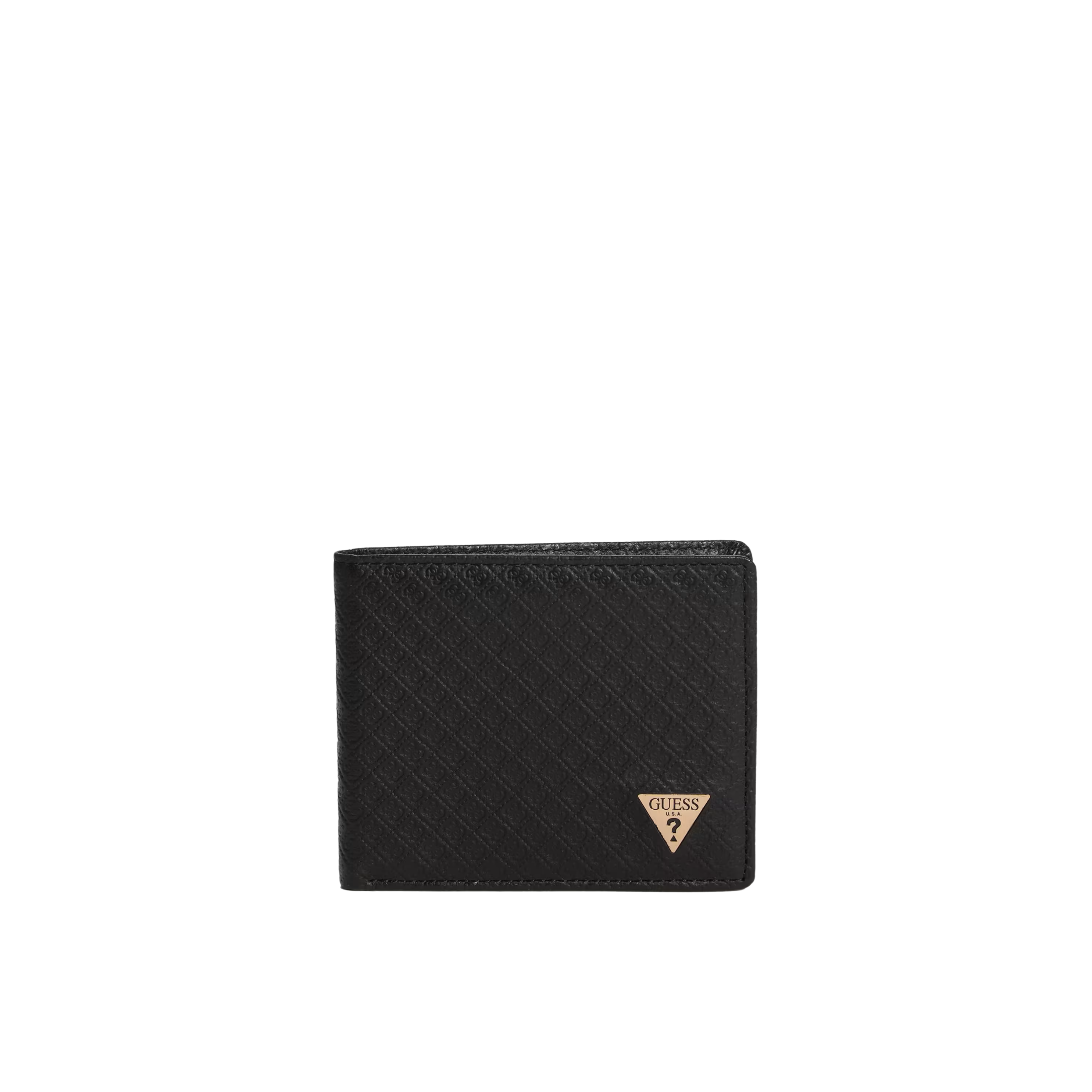 Guess Men Devin Quattro G Slimfold Wallet - Black Snakeskin