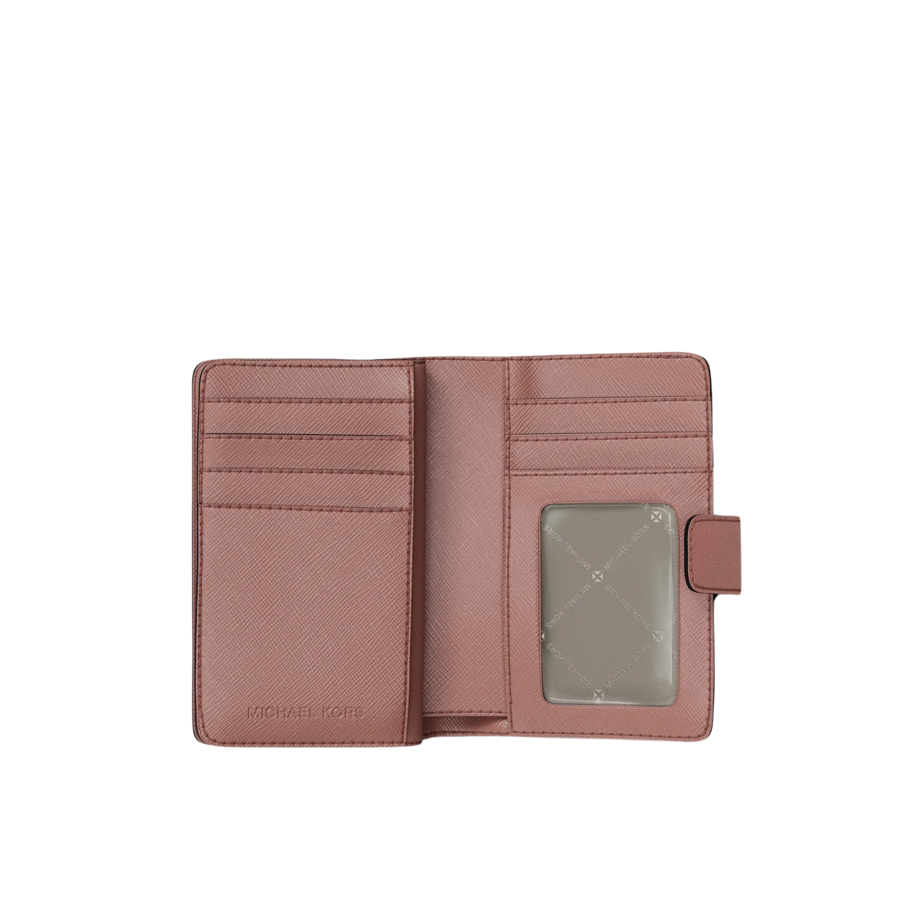 Michael Kors Women Medium Saffiano Leather Wallet - Sunset Rose