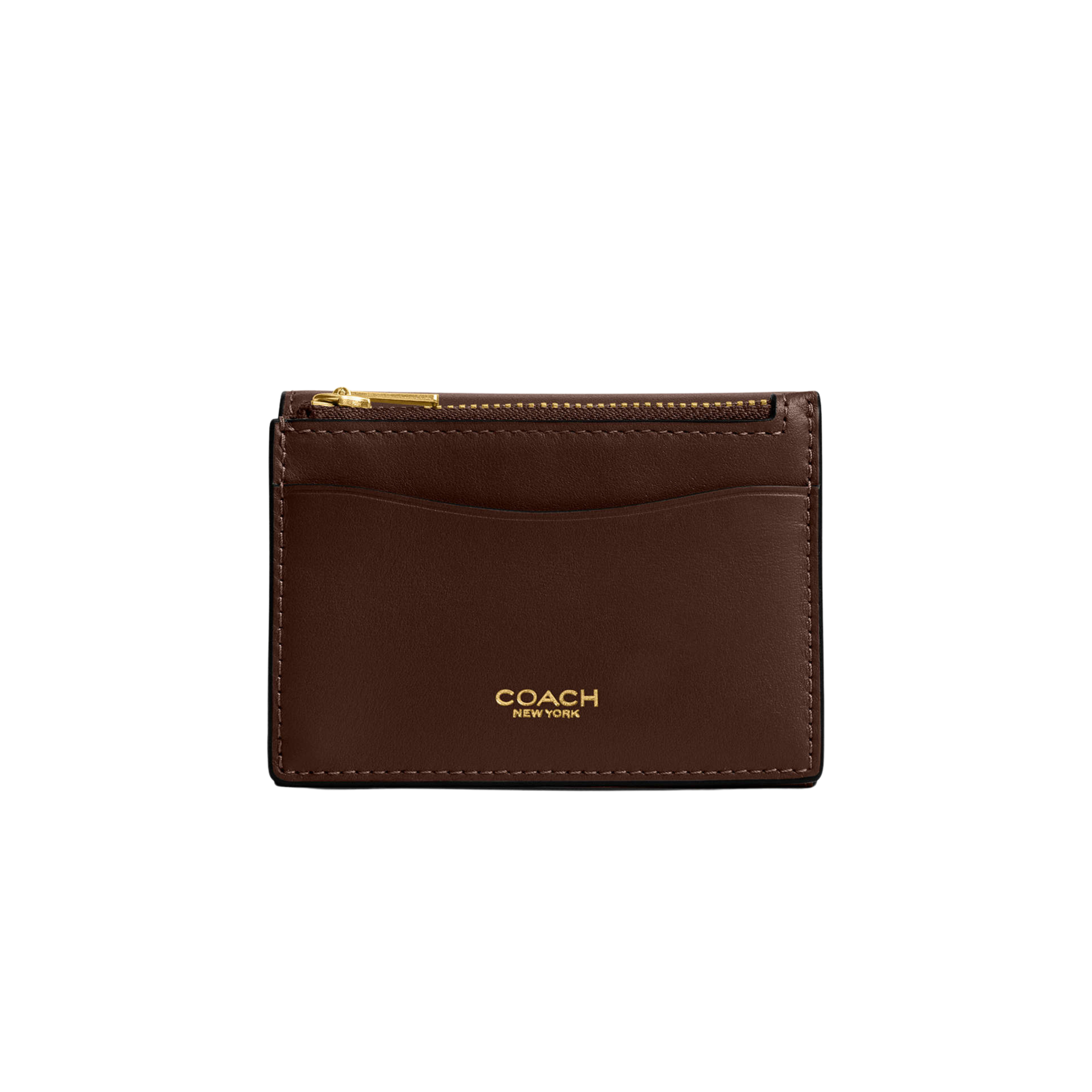 Coach Women Essential Card Holder Wallet - Brass Maple