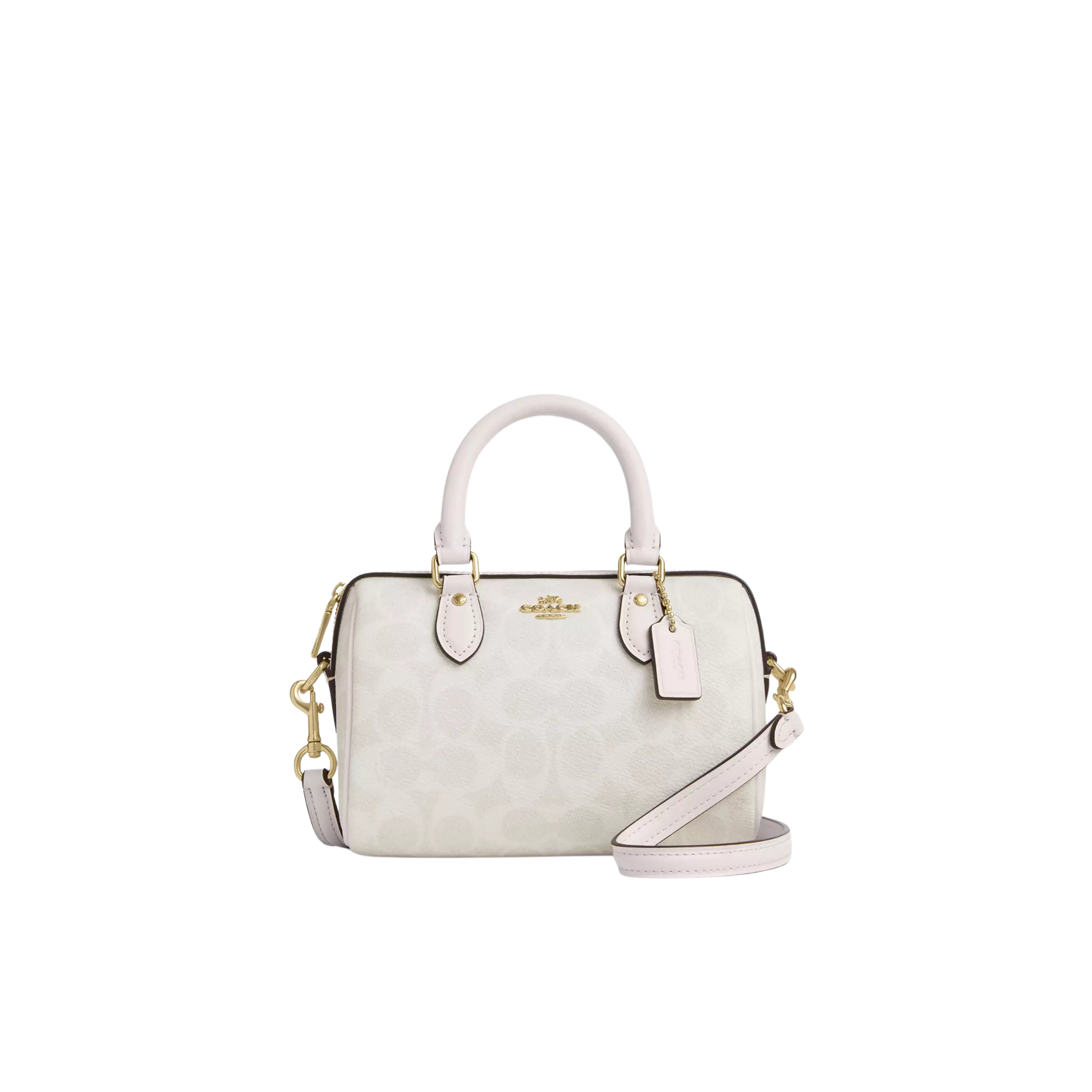 COACH Women Mini Rowan Crossbody Bag - Gold White Chalk