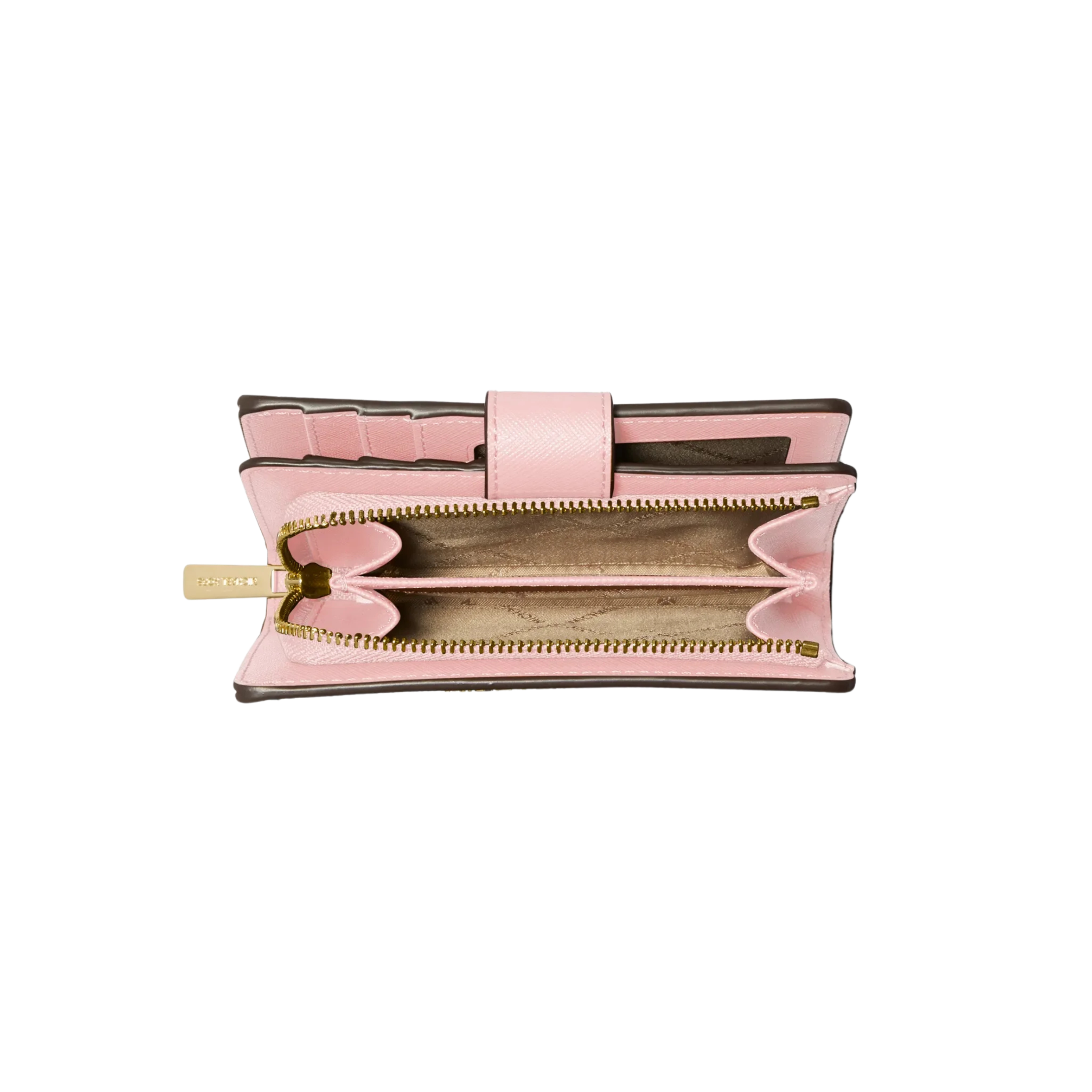 Michael Kors Women Medium Crossgrain Leather Wallet - Powder Blush