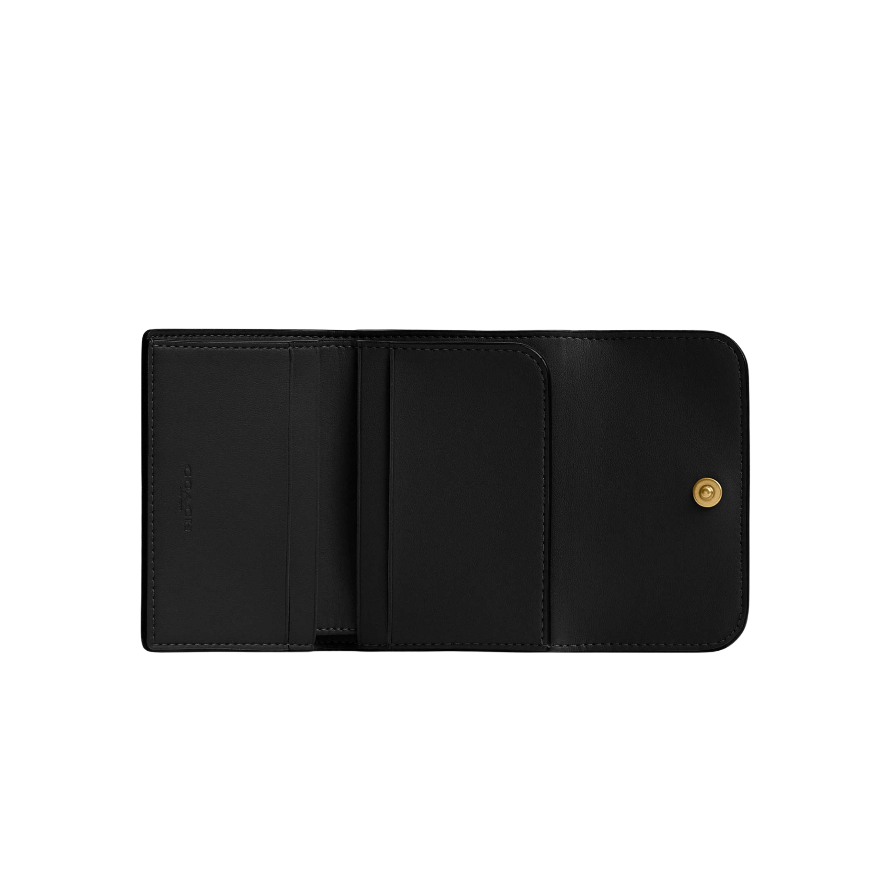Coach Women Essential Card Holder Wallet - Brass Black