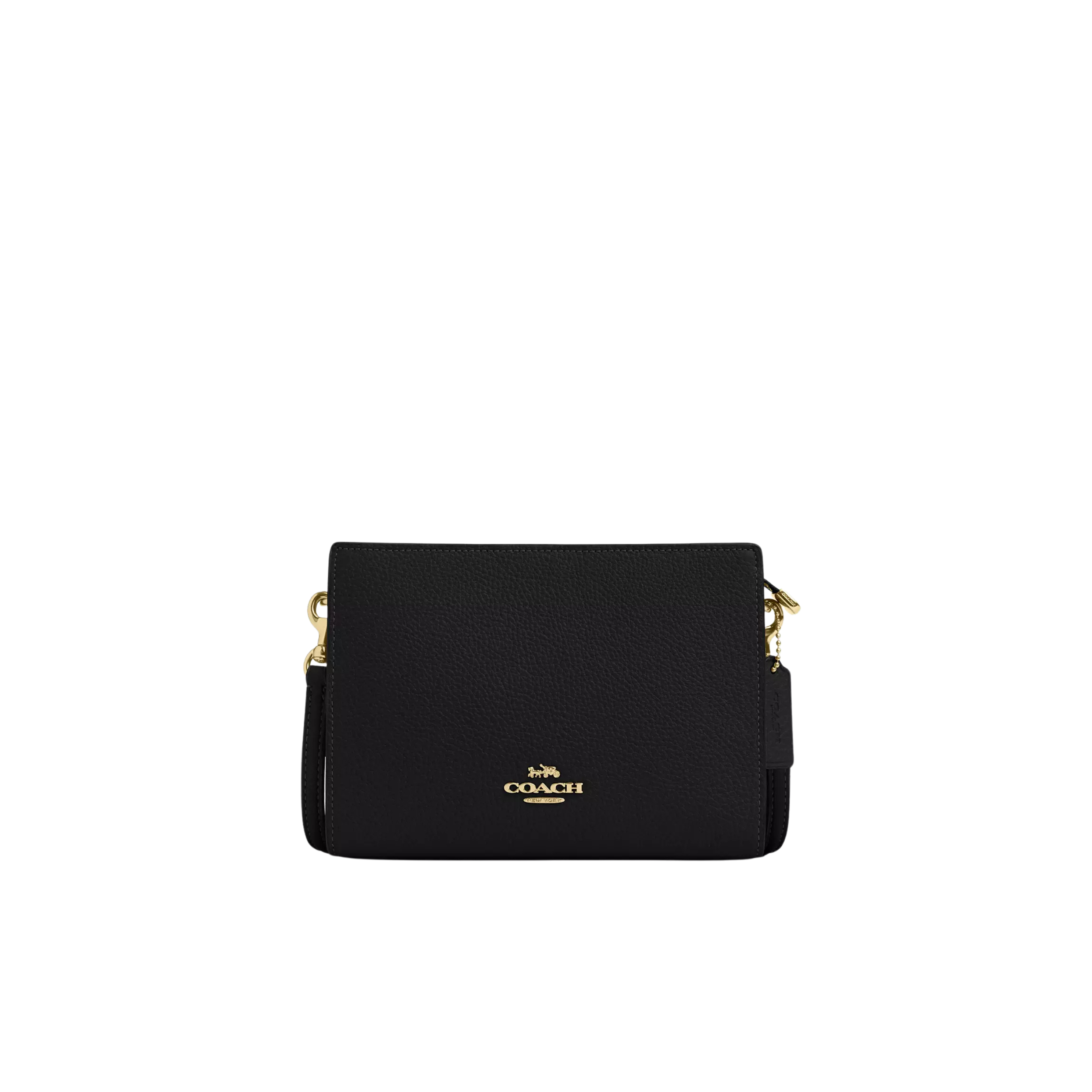 COACH Women Slim Crossbody Bag - Gold Black