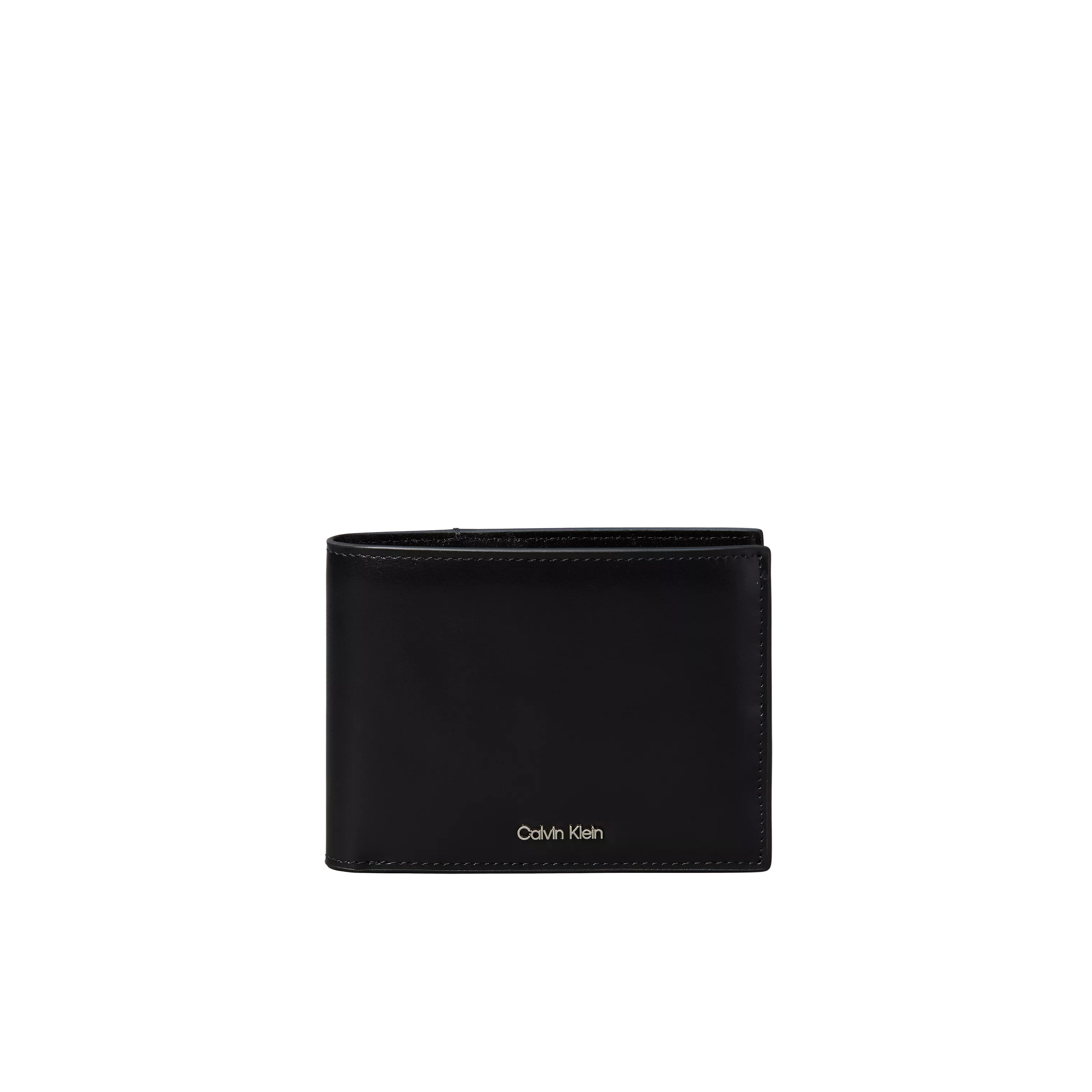 Calvin Klein Men Raised Logo Trifold Wallet - Black