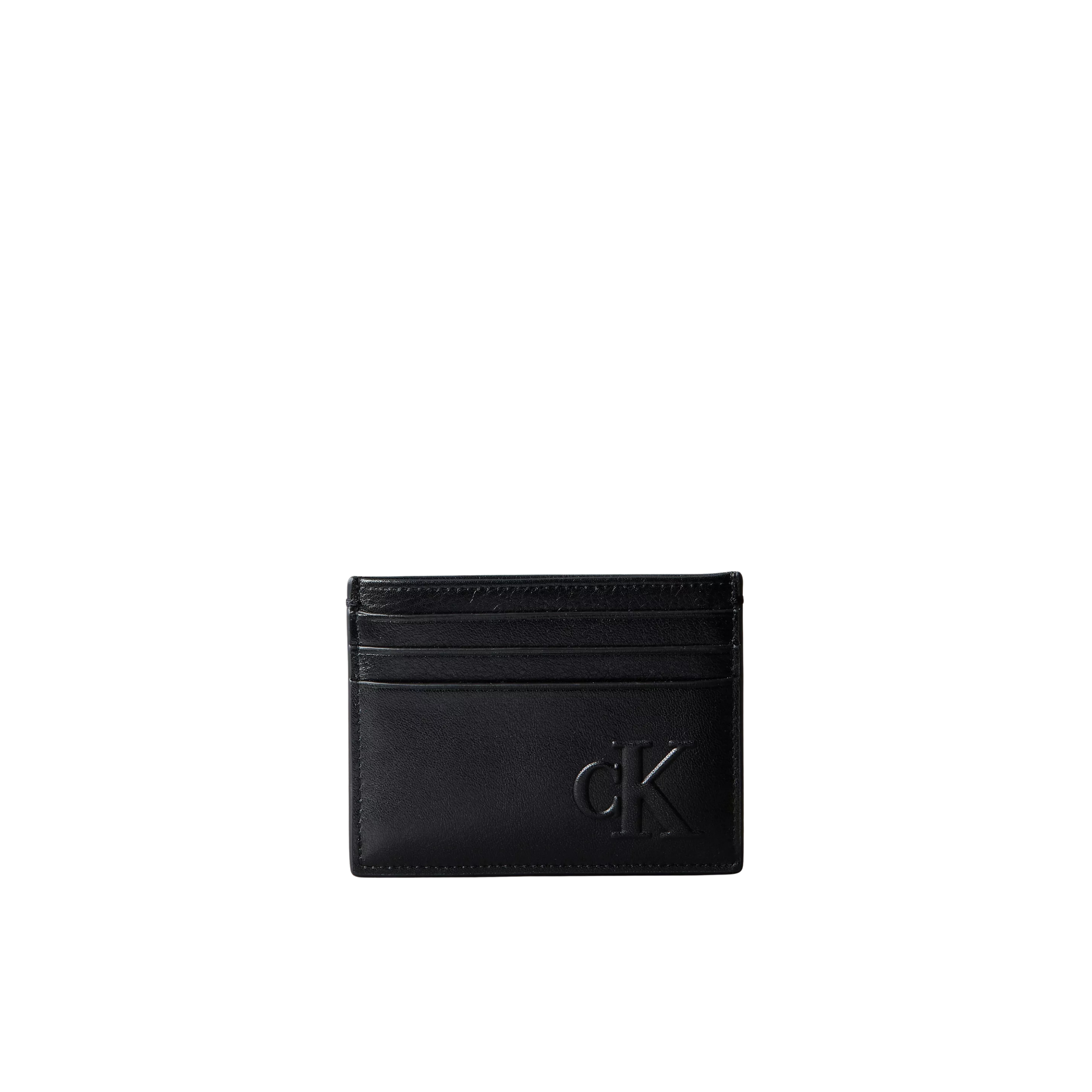 Calvin Klein Men Saffiano Leather Card Case - Black