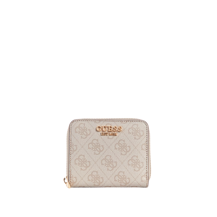 Guess Women Laurel Small Zip Around Wallet - Dove Logo