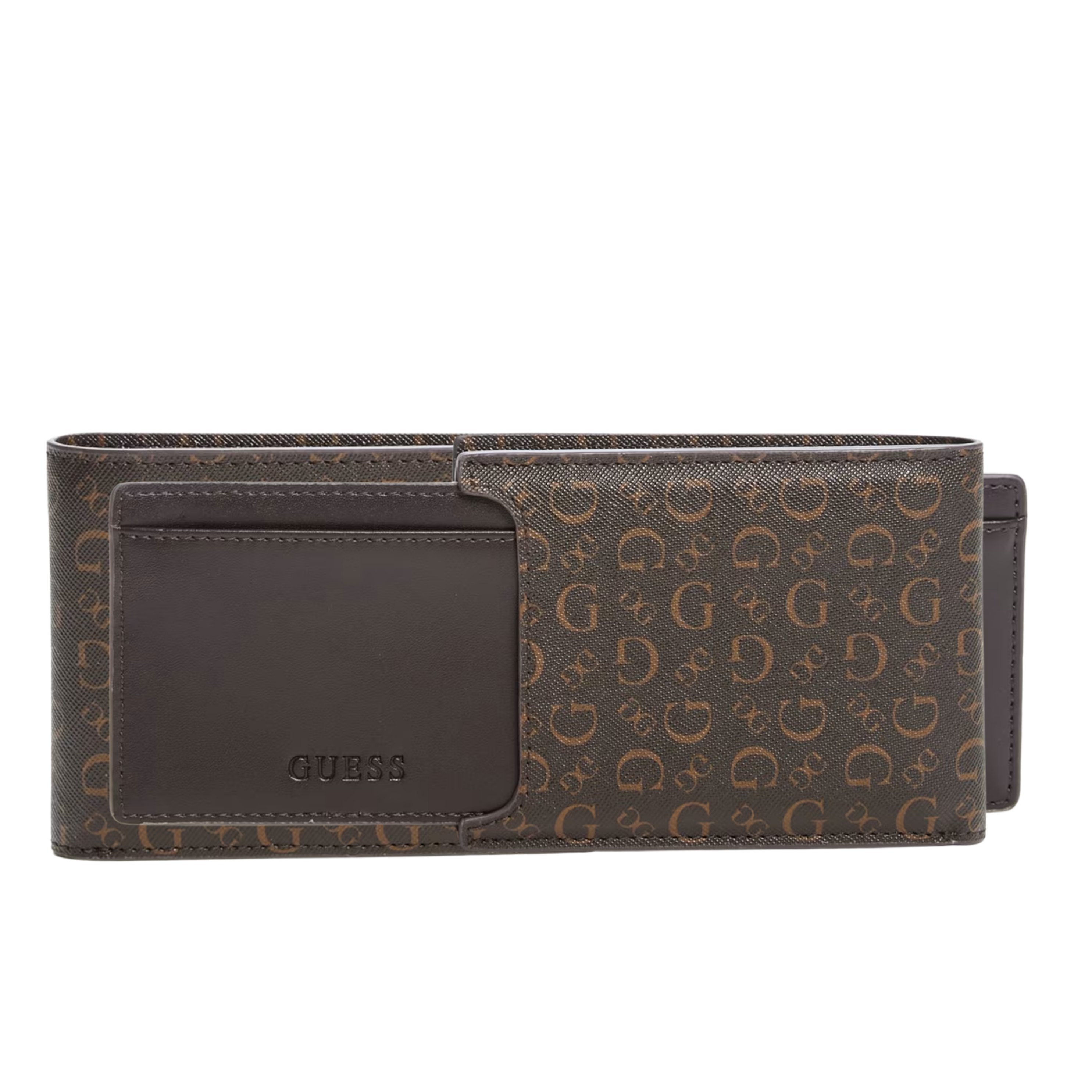 Guess Men Carter Logo Bifold Wallet - Brown