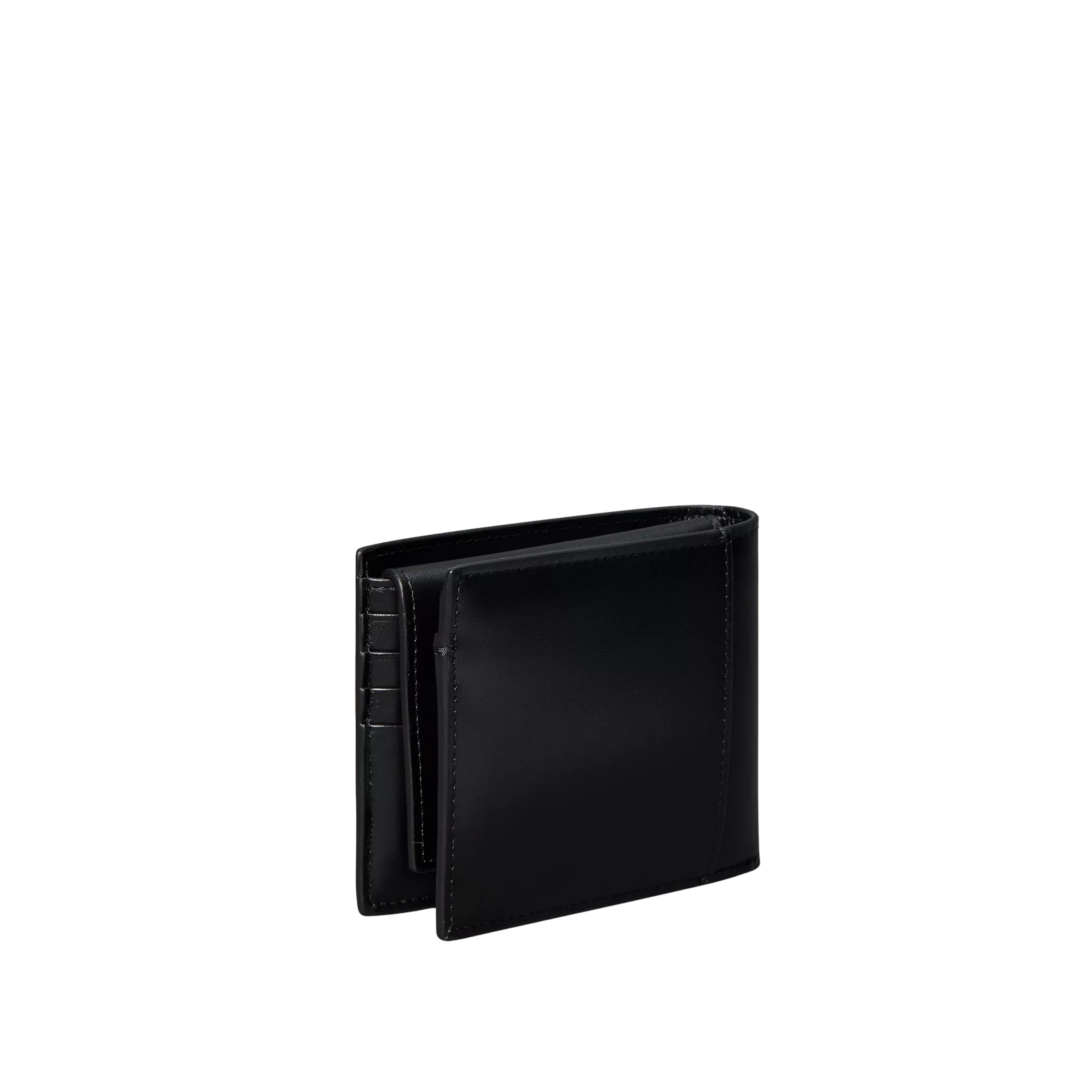 Calvin Klein Men Raised Logo Bifold Wallet with Card Case - Black